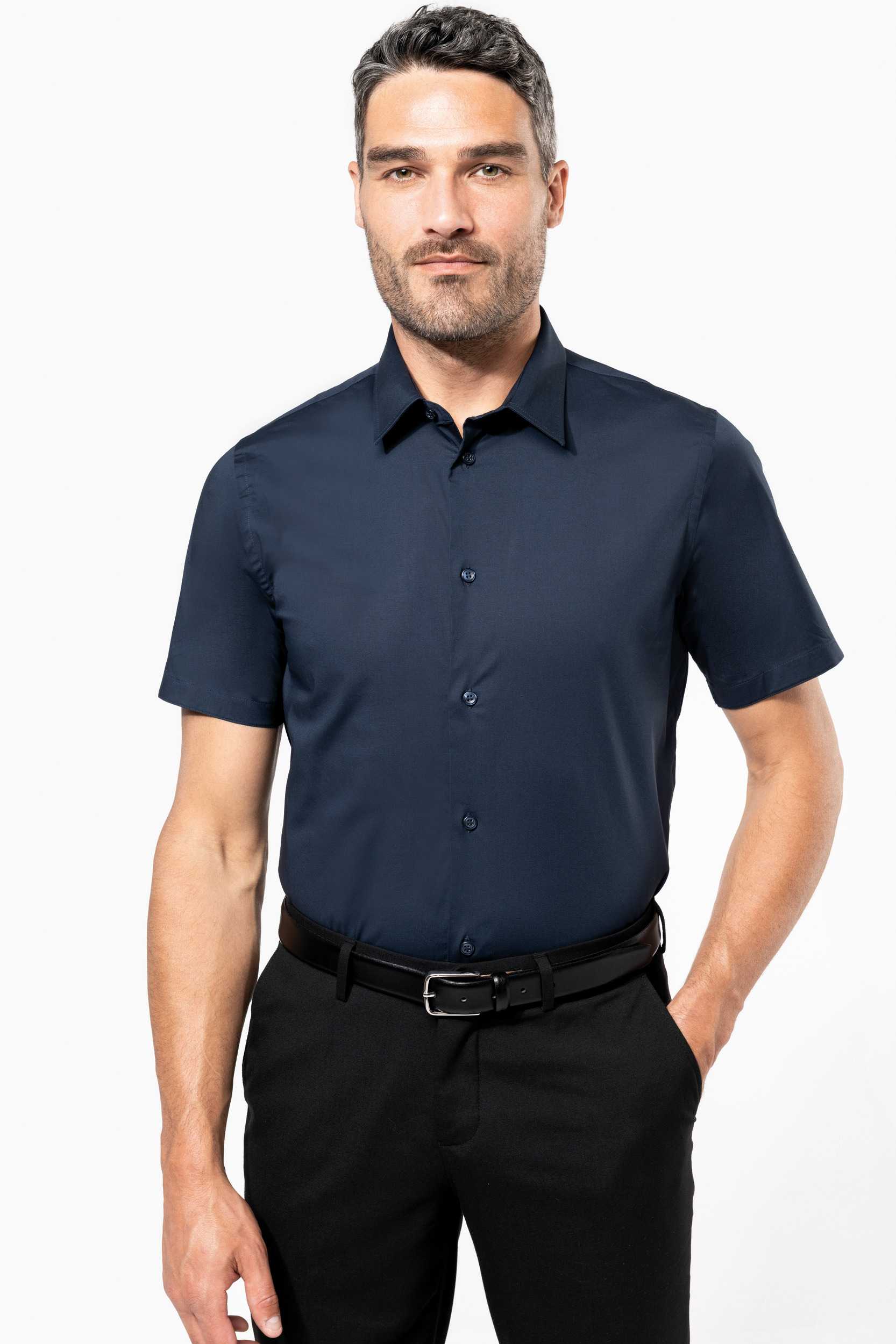  Kariban Camisa strech manga corta hombre
