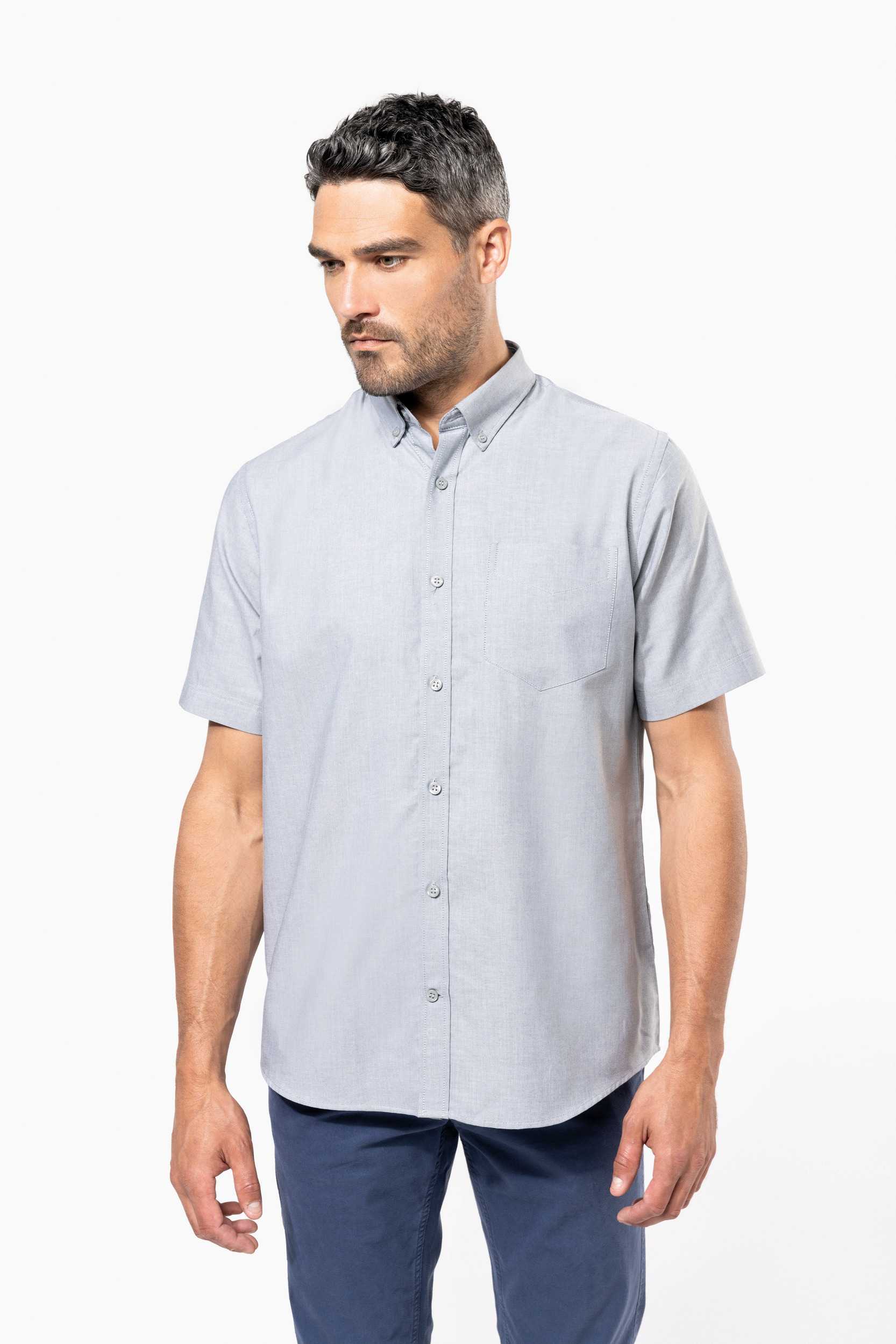  Kariban Camisa oxford manga corta hombre