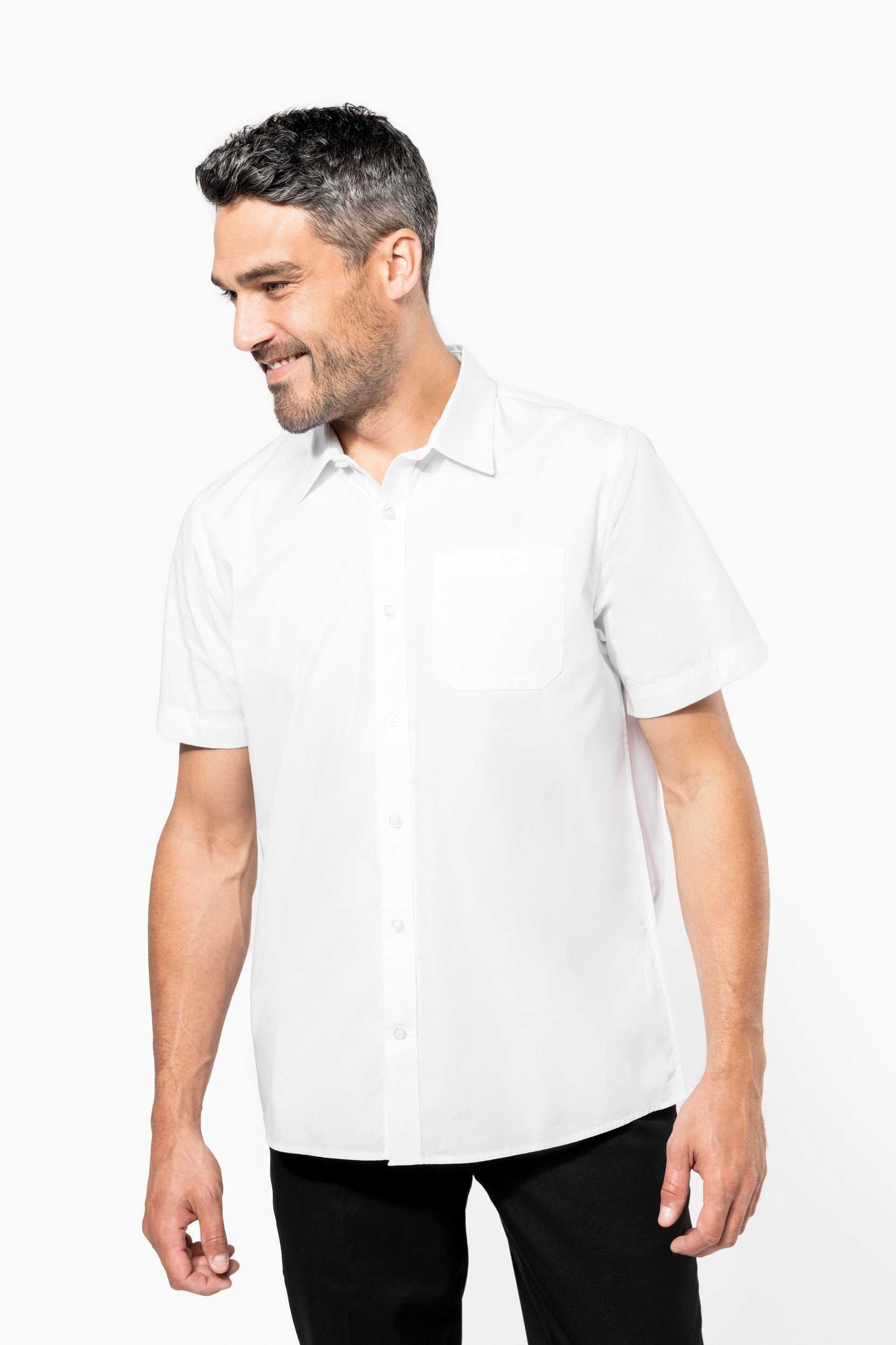  Kariban Camisa popelina manga corta hombre