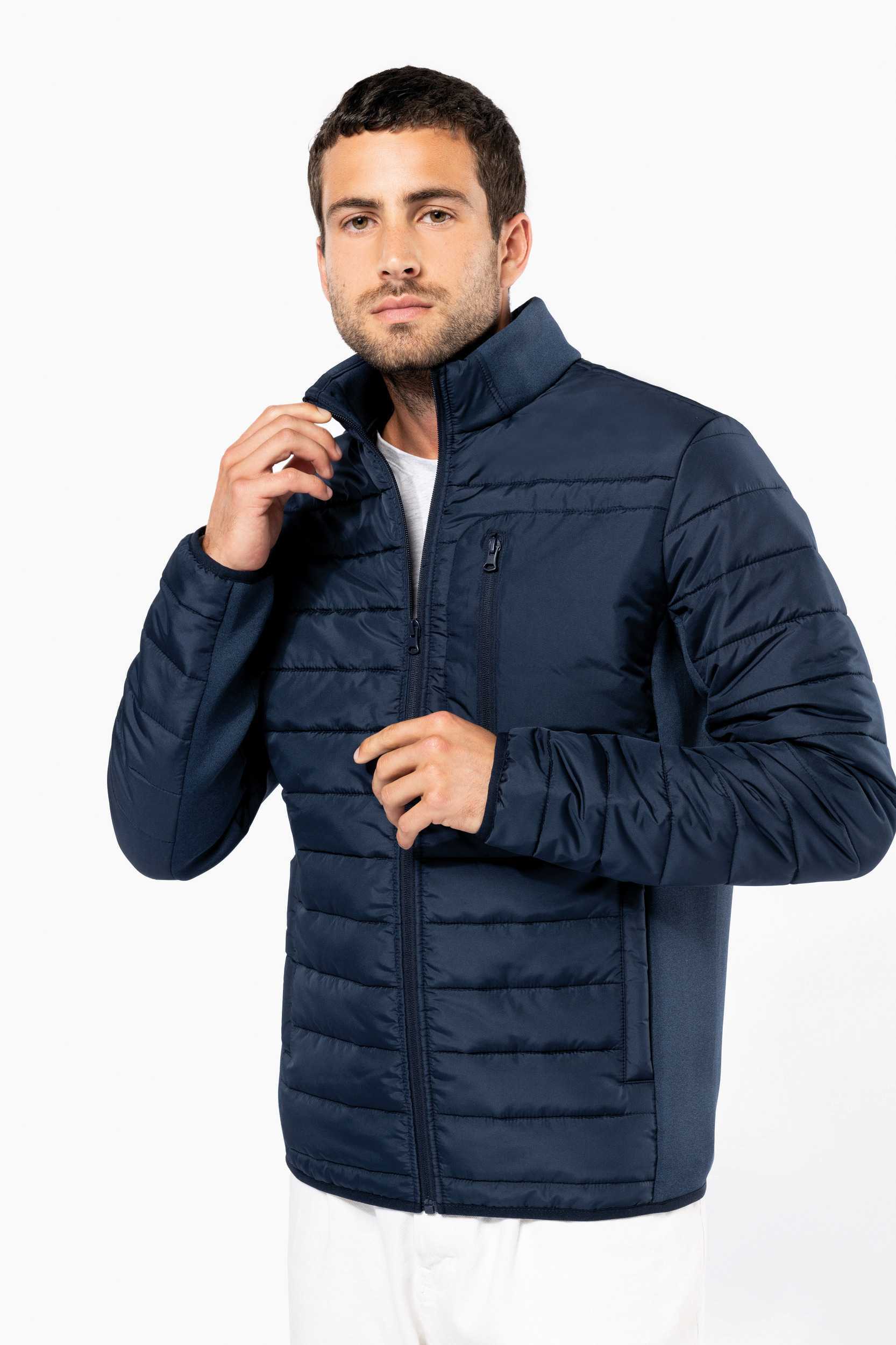  Kariban Chaqueta bimaterial hombre