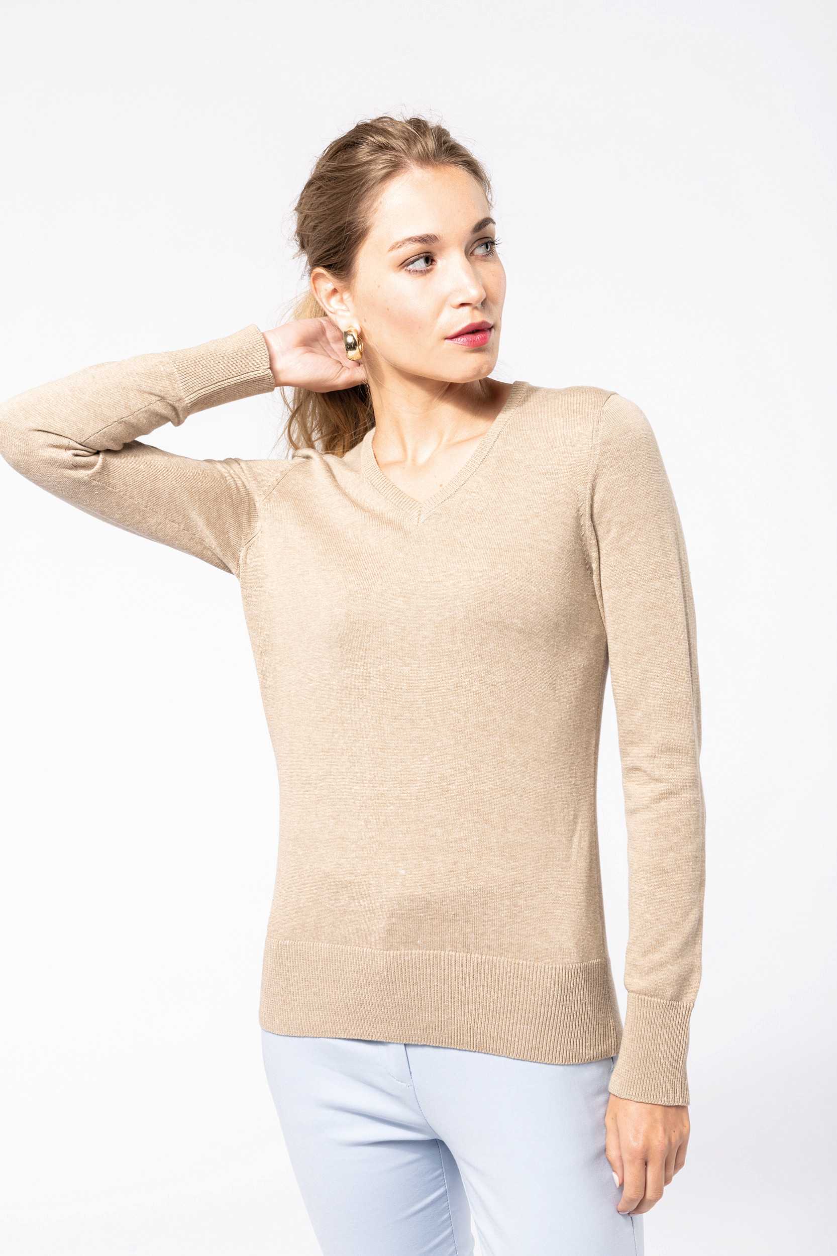  Kariban Jersey cuello de pico mujer