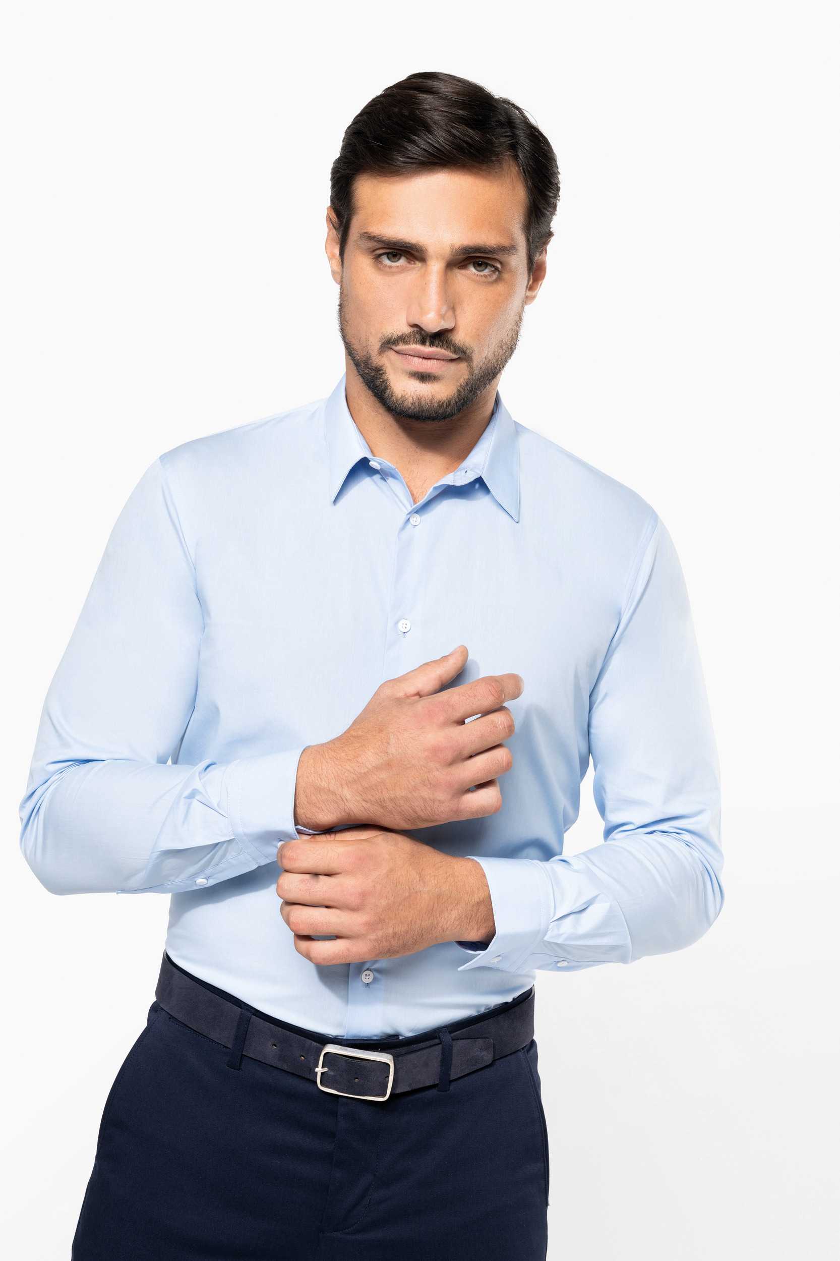  Kariban Premium Camisa popelina manga larga hombre