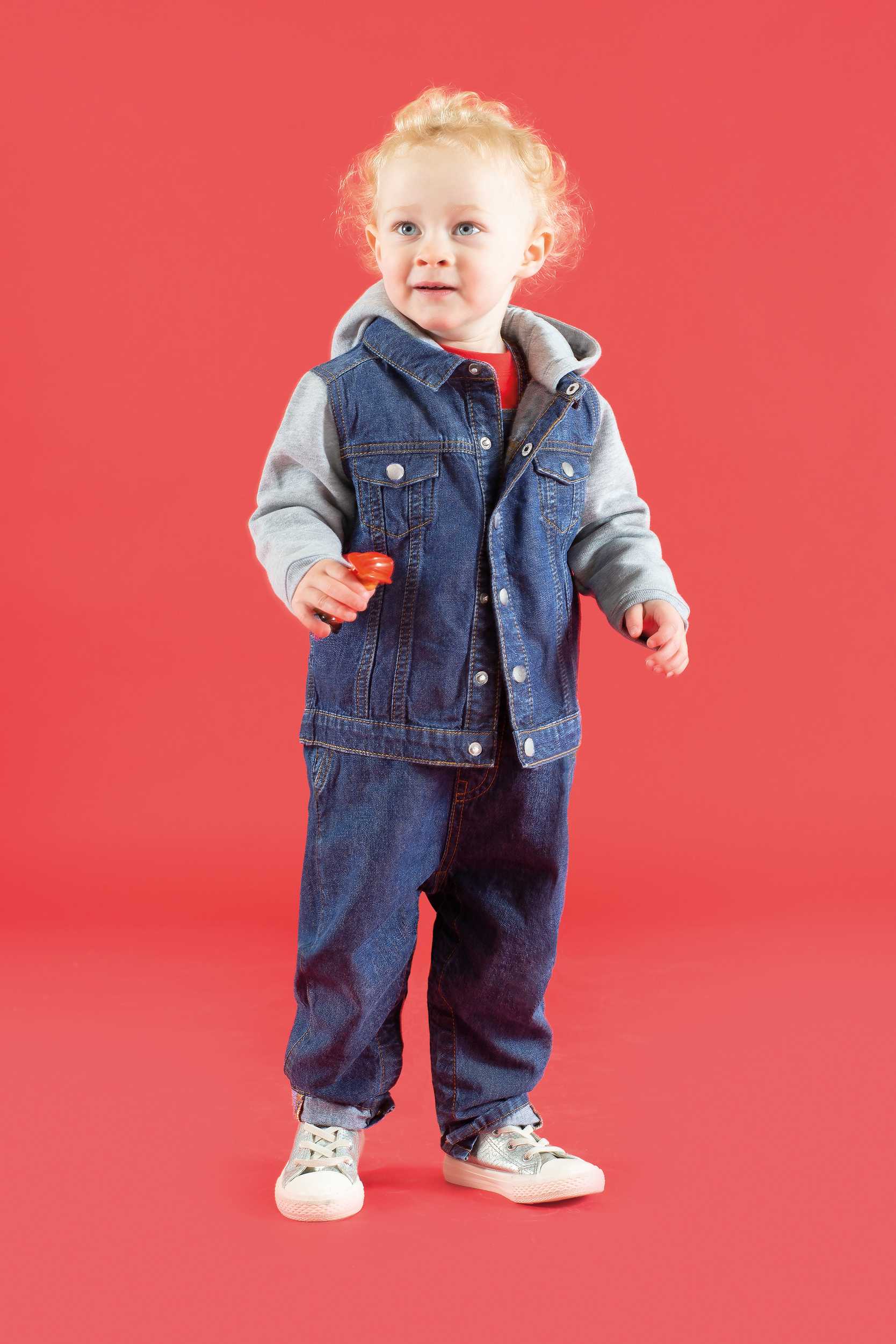  Larkwood Chaqueta vaquera con capucha niños