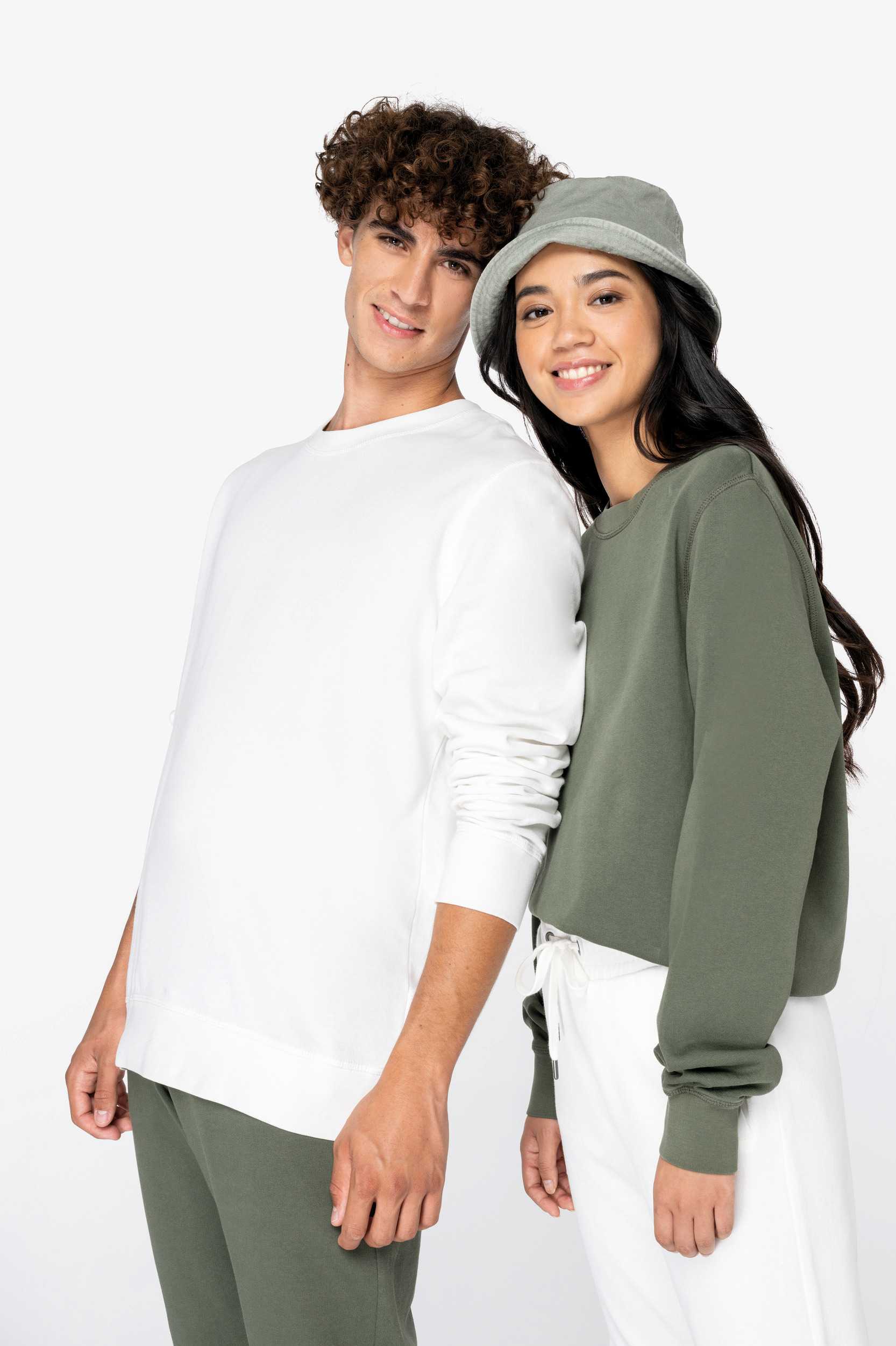  Native Spirit Sudadera ecorresponsable de cuello redondo French Terry unisex