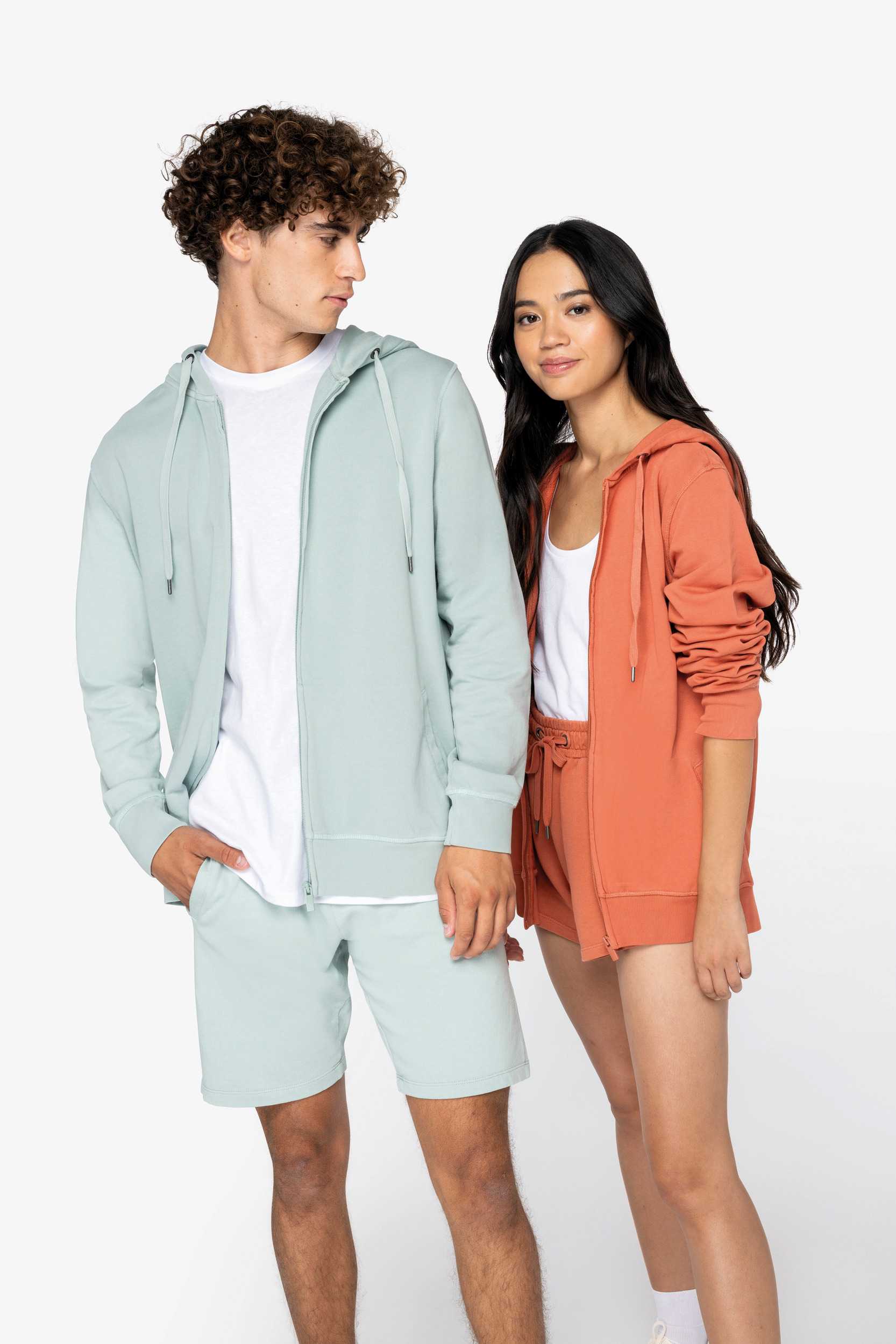  Native Spirit Sudadera ecorresponsable cremallera y capucha French Terry unisex