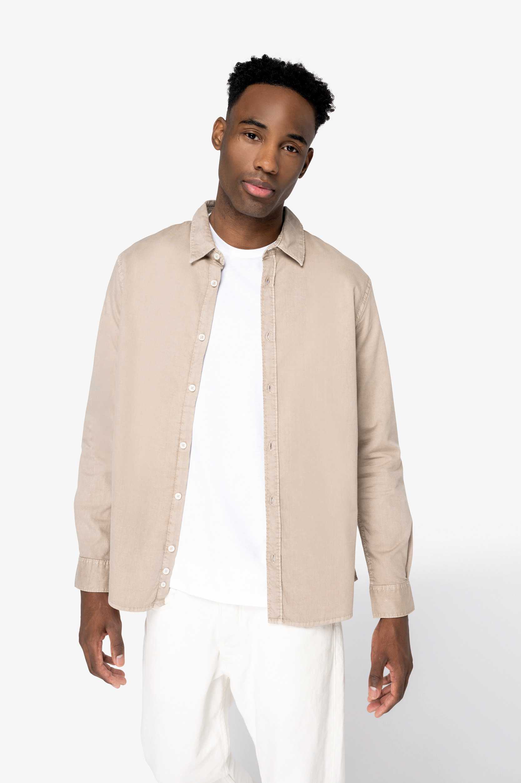  Native Spirit Camisa ecorresponsable efecto lavado hombre