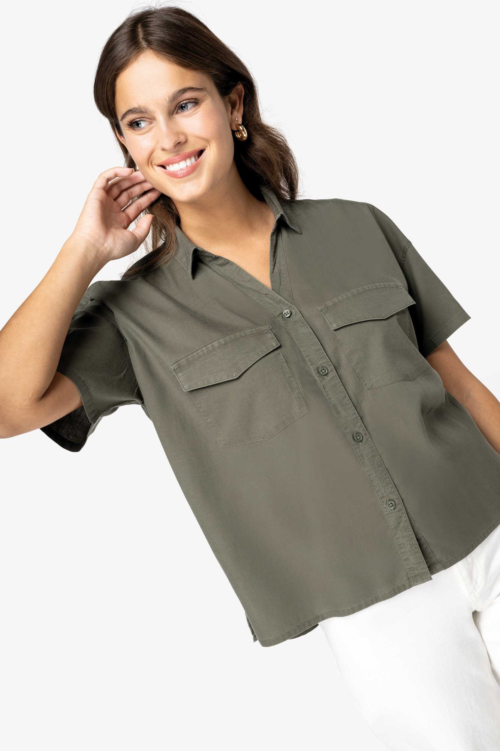  Native Spirit Camisa ecorresponsable oversize de Lyocell mujer