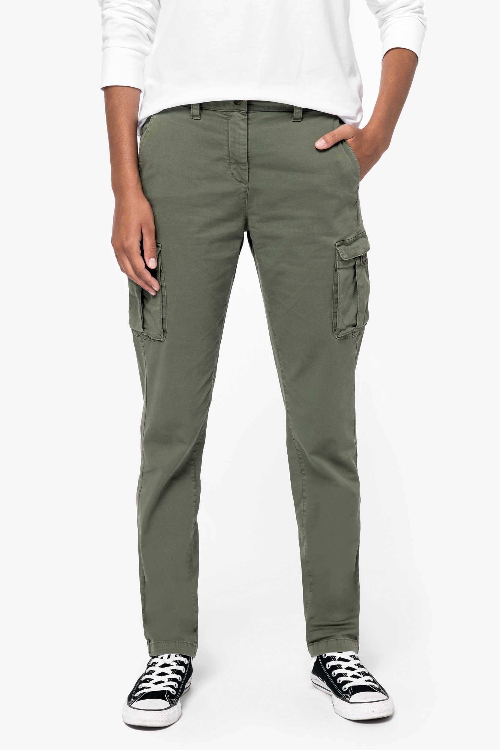  Native Spirit Pantalón cargo ecorresponsable efecto lavado mujer