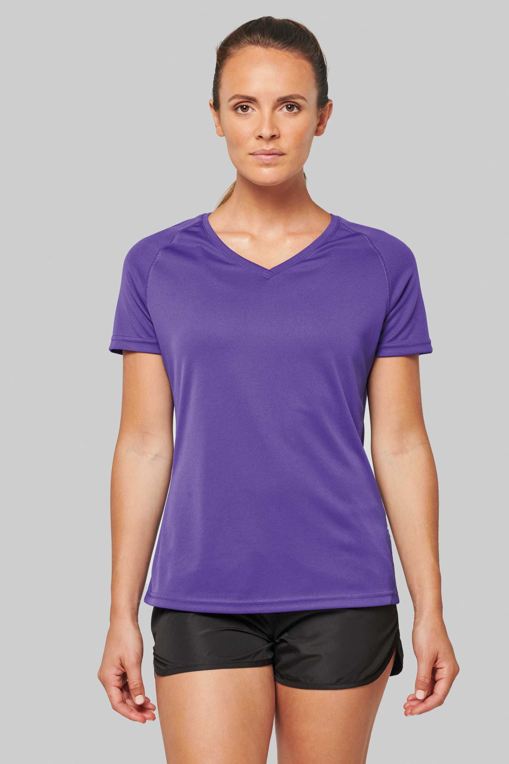  PROACT Camiseta de deporte cuello de pico mujer