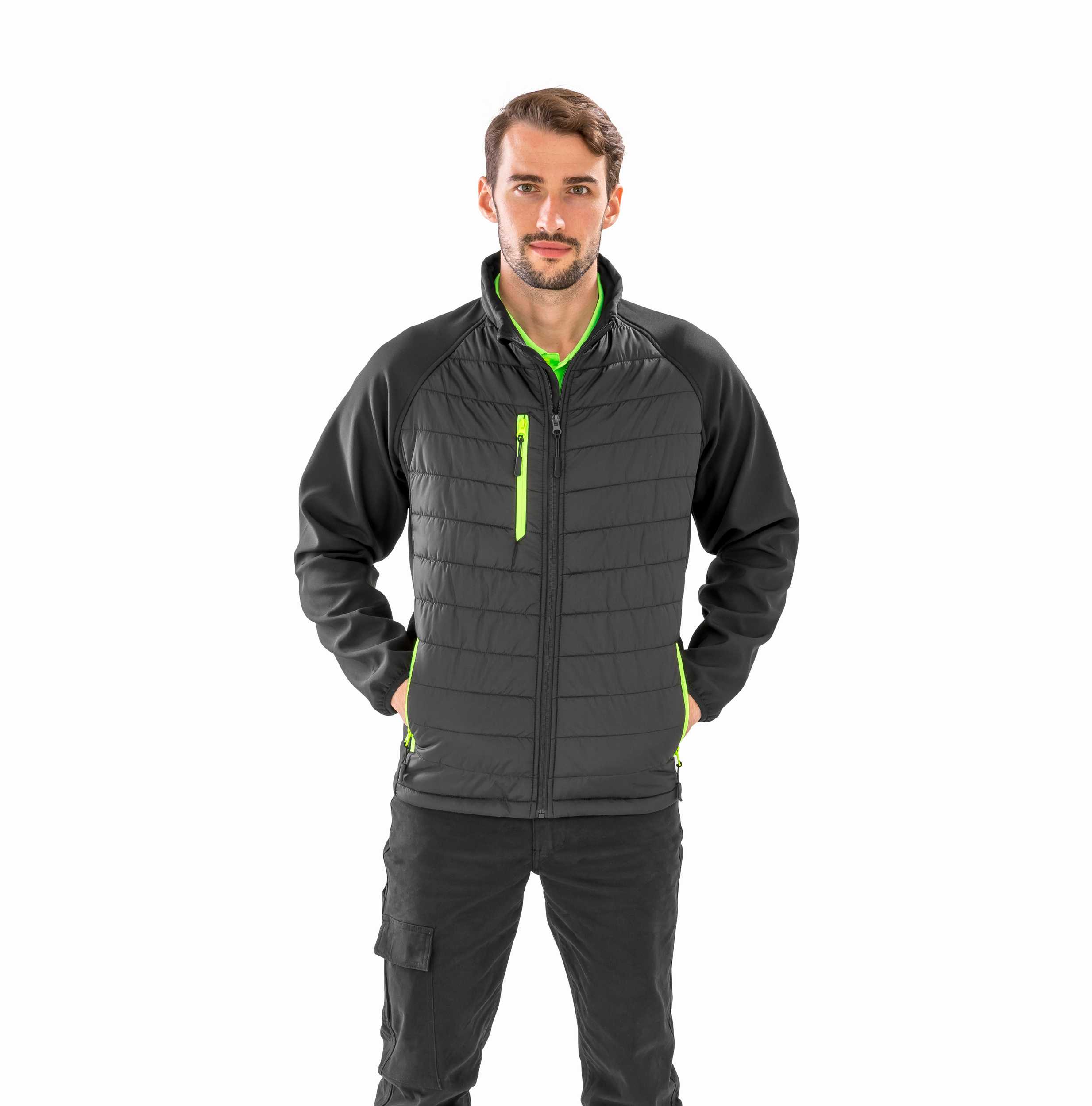  Result Chaqueta Softshell Black Compass acolchada reciclada