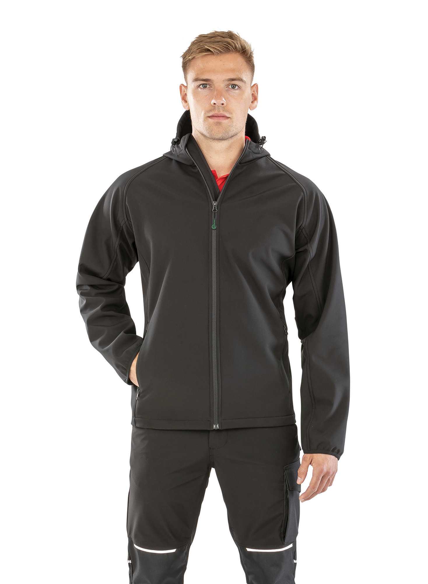  Result Chaqueta softshell reciclada de 3 capas con capucha hombre