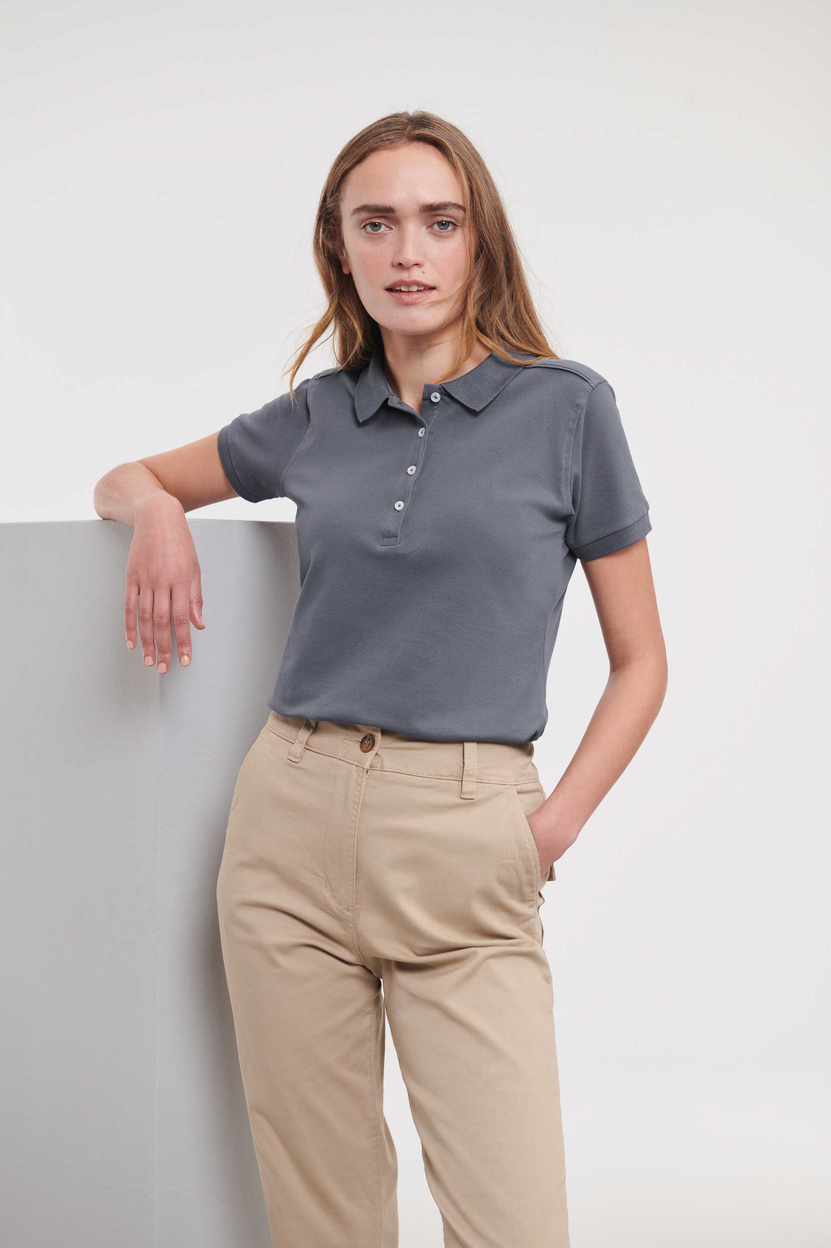  Russell Europe Polo Stretch mujer