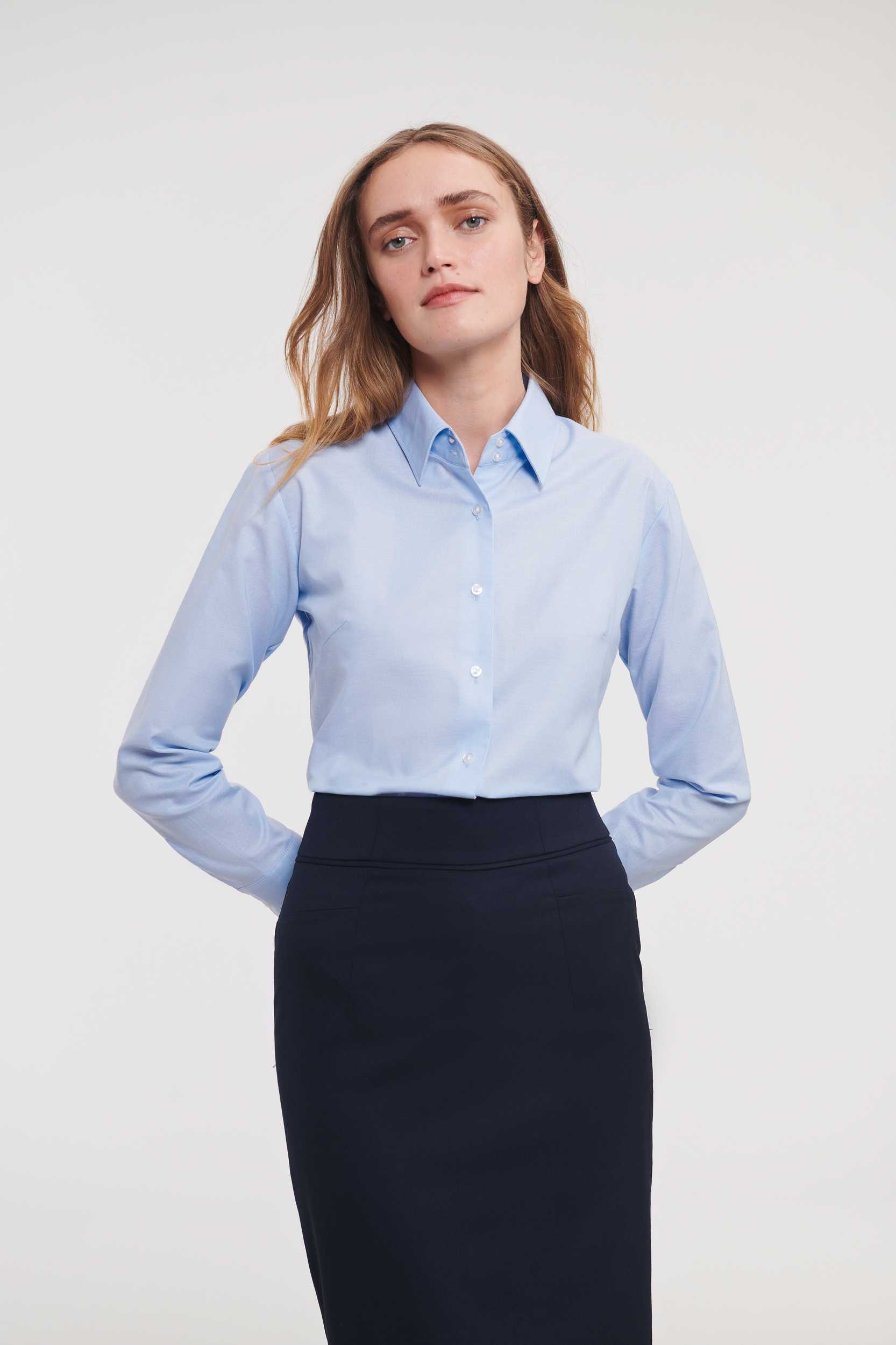  Russell Europe Camisa Oxford manga larga mujer