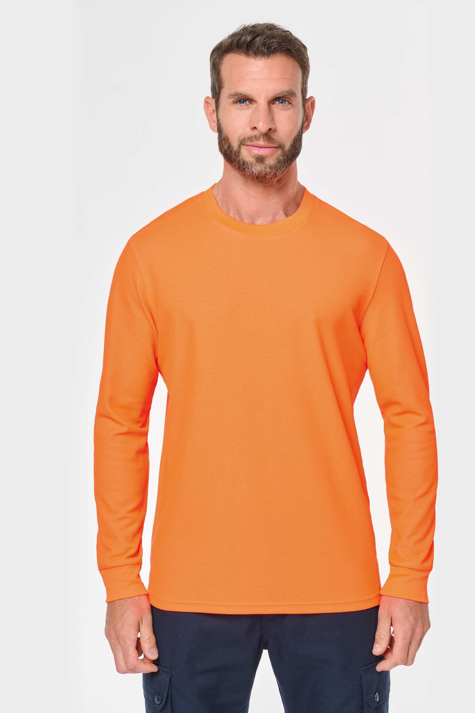  WK. Designed To Work Camiseta ecorresponsable de manga larga algodón/poliéster unisex