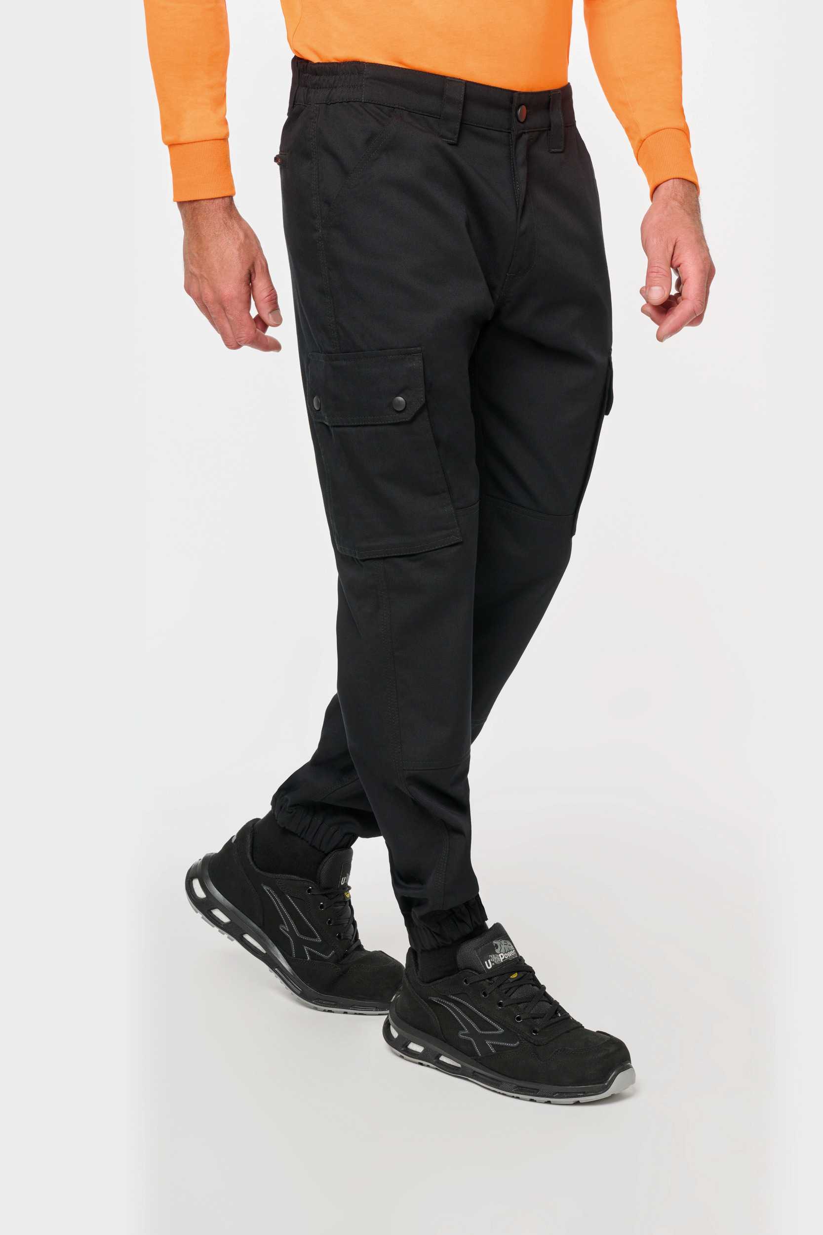  WK. Designed To Work Pantalón cargo unisex con bajo elástico