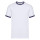 Camiseta manga corta, contraste en cuello y mangas Ringer-t Blanco/azul marino
