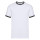 Camiseta manga corta, contraste en cuello y mangas Ringer-t Blanco/negro