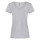 Camiseta manga corta de cuello pico Value de mujer cuello v Gris jaspeado
