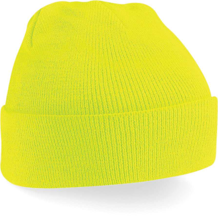 Gorro Original - borde vuelto Fluorescent Yellow