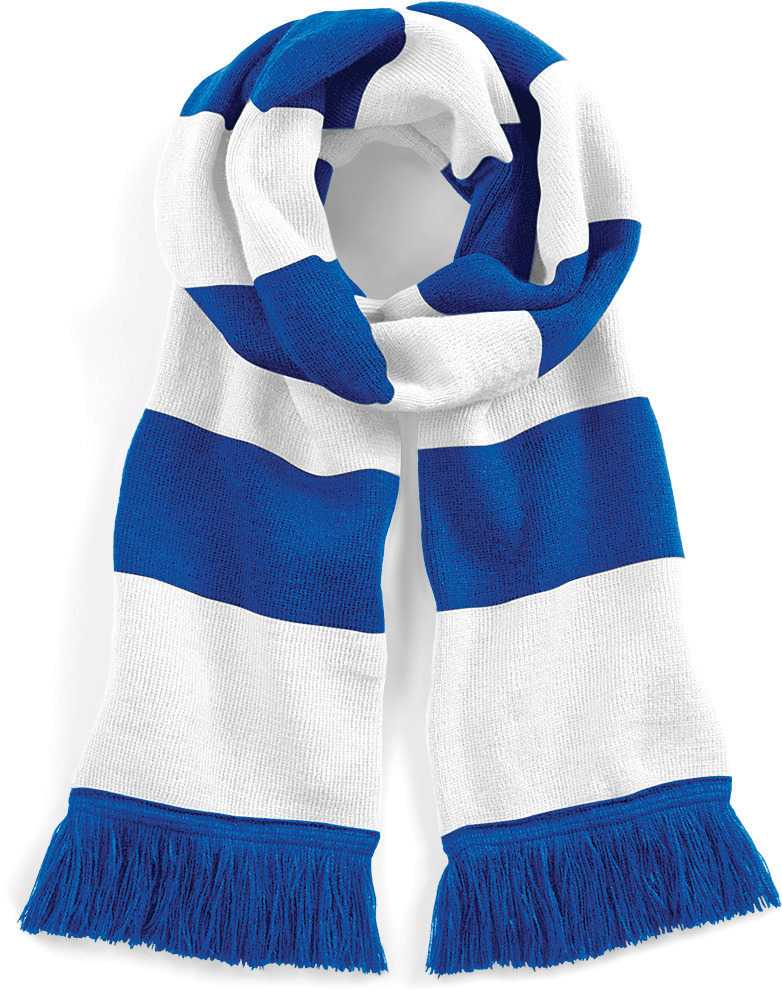 Bufanda Stadium a rayas Bright Royal / White
