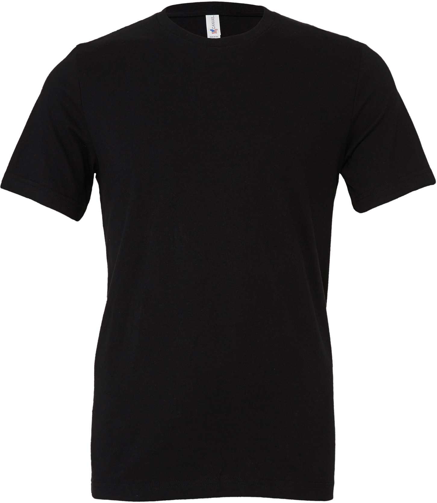 Camiseta cuello redondo unisexo Black