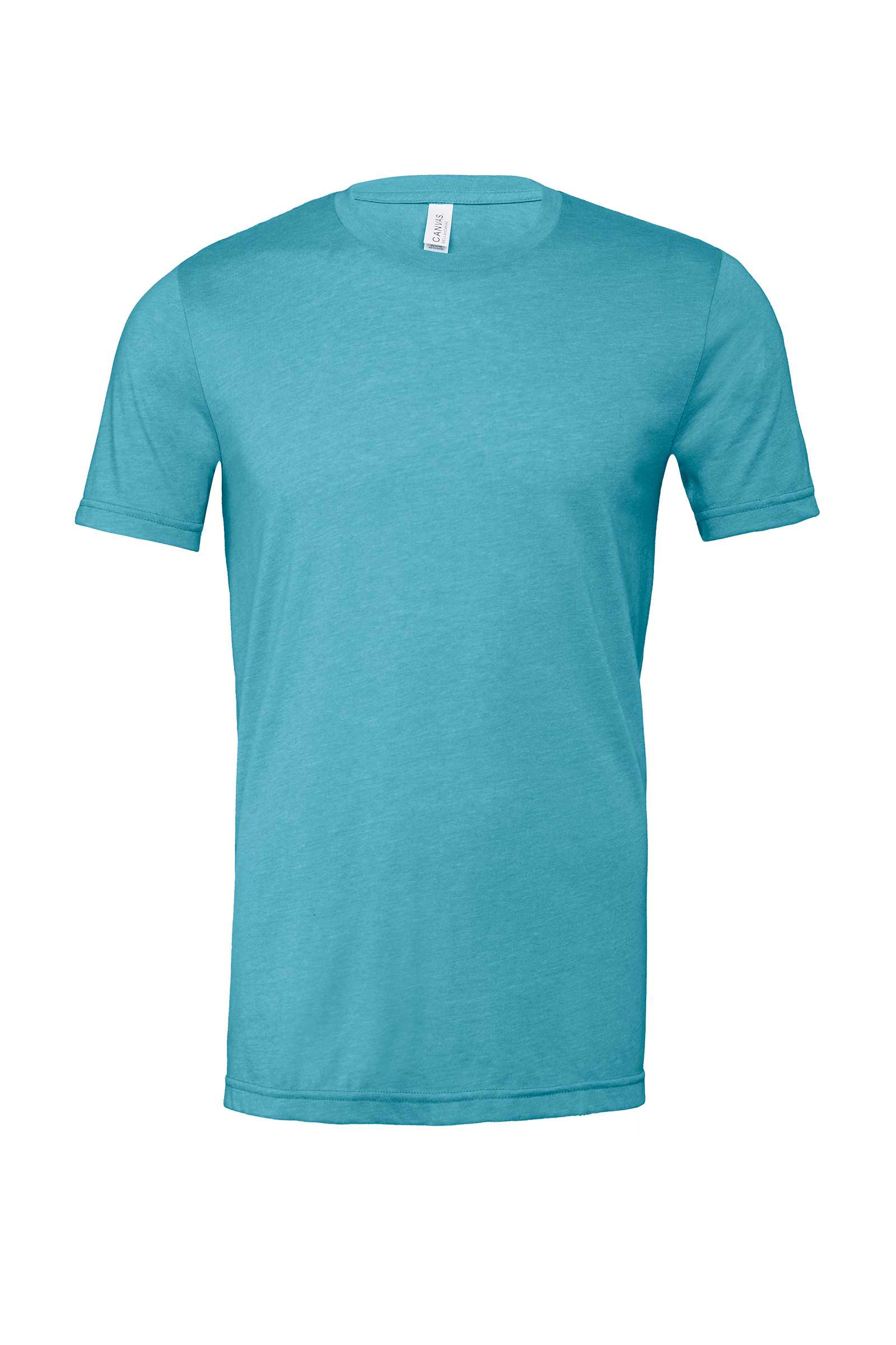 Camiseta cuello redondo hombre Heather Heather Aqua