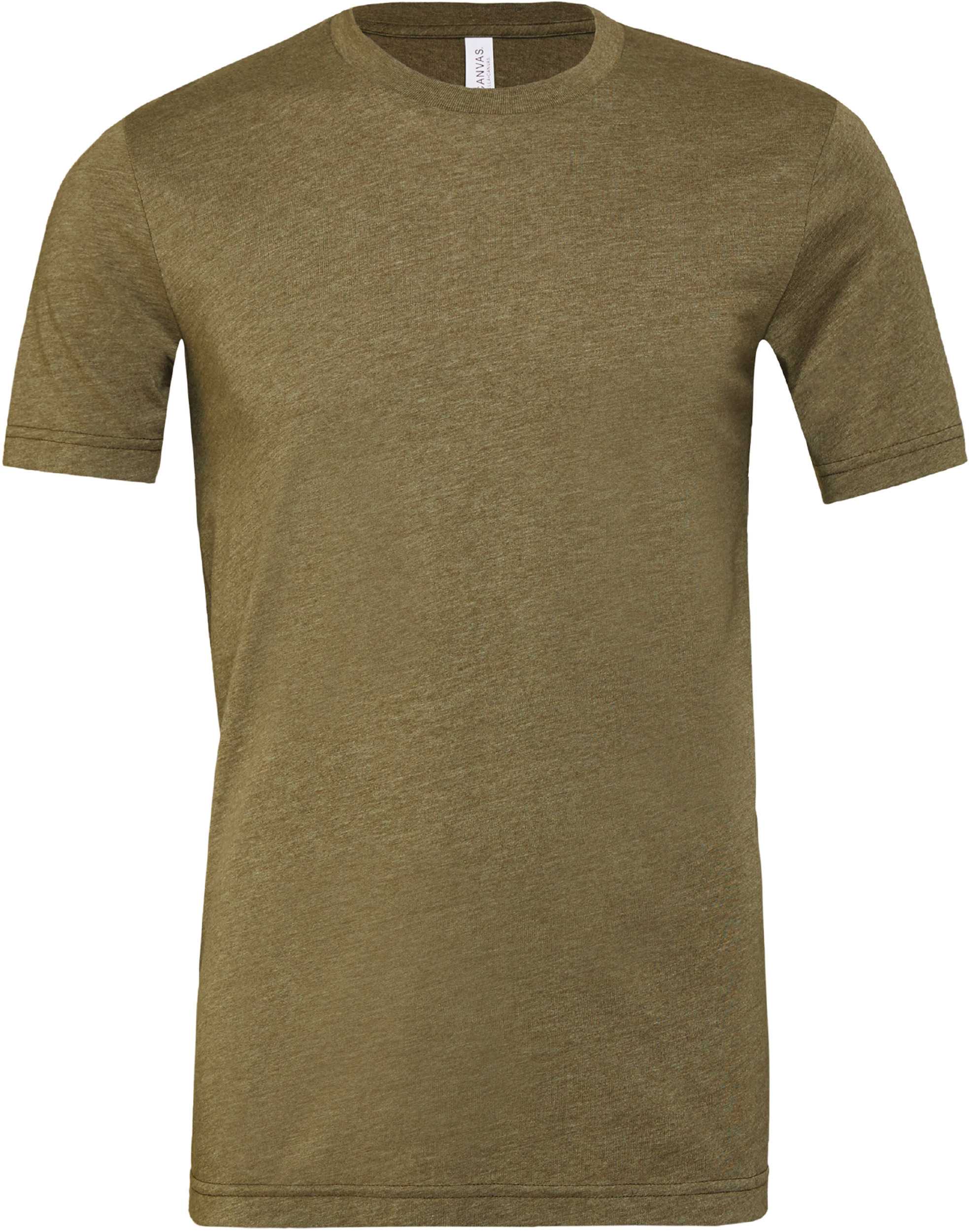 Camiseta cuello redondo hombre Heather Heather Olive