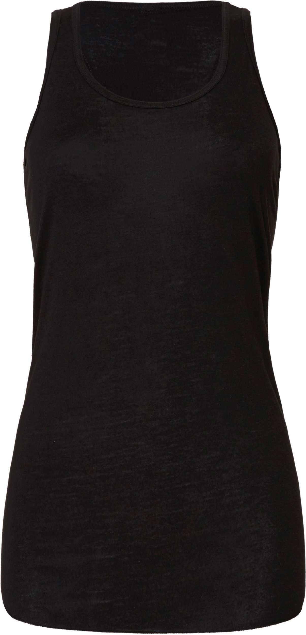 Camiseta Flowy sin mangas espalda estilo nadadora Black