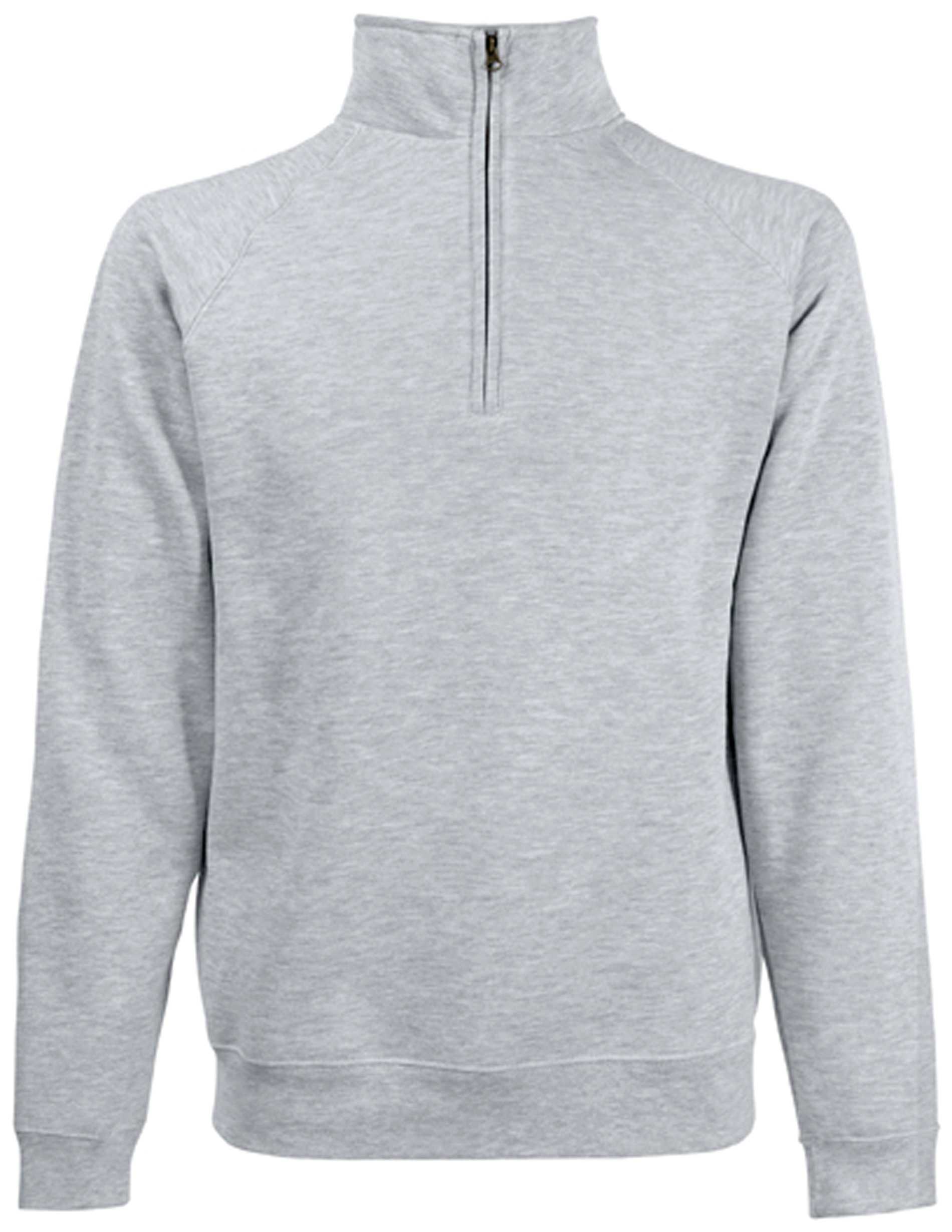 Sudadera 1/4 cremallera Premium (62-032-0) Heather Grey