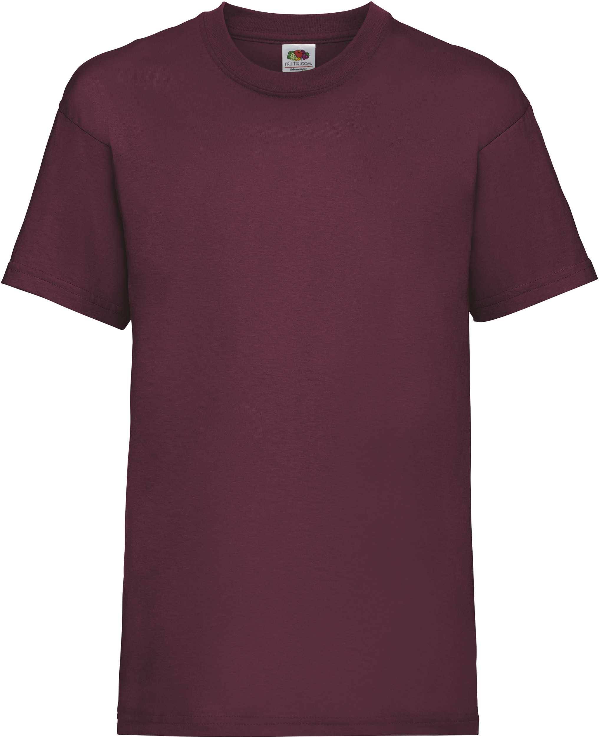 Camiseta valueweight niños (61-033-0) Burgundy