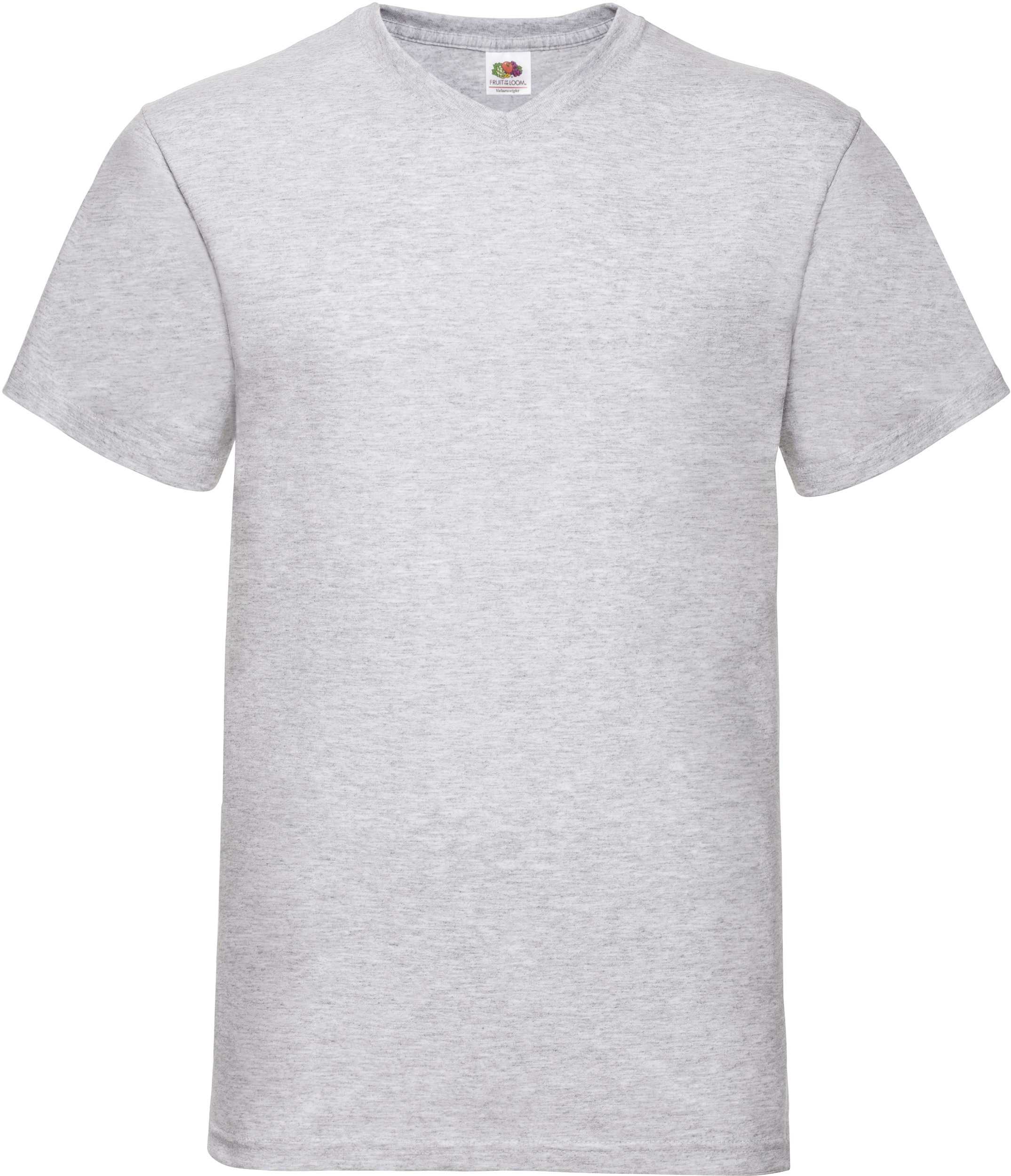 Camiseta Valueweight cuello de pico hombre (61-066-0) Heather Grey