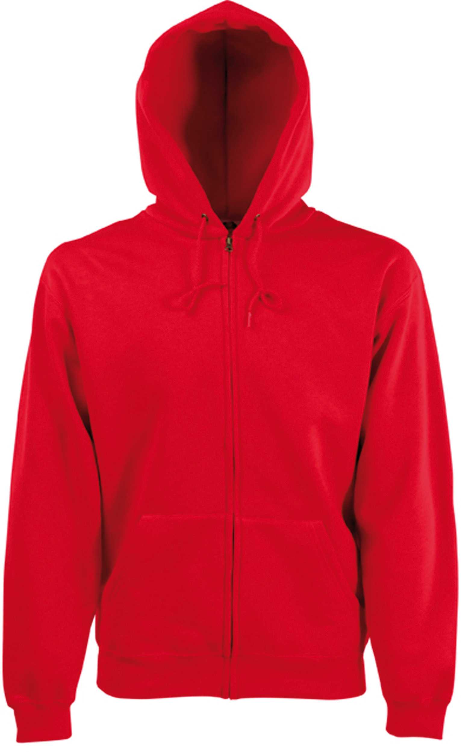 Sudadera Premium cremallera y capucha hombre (62-034-0) Red