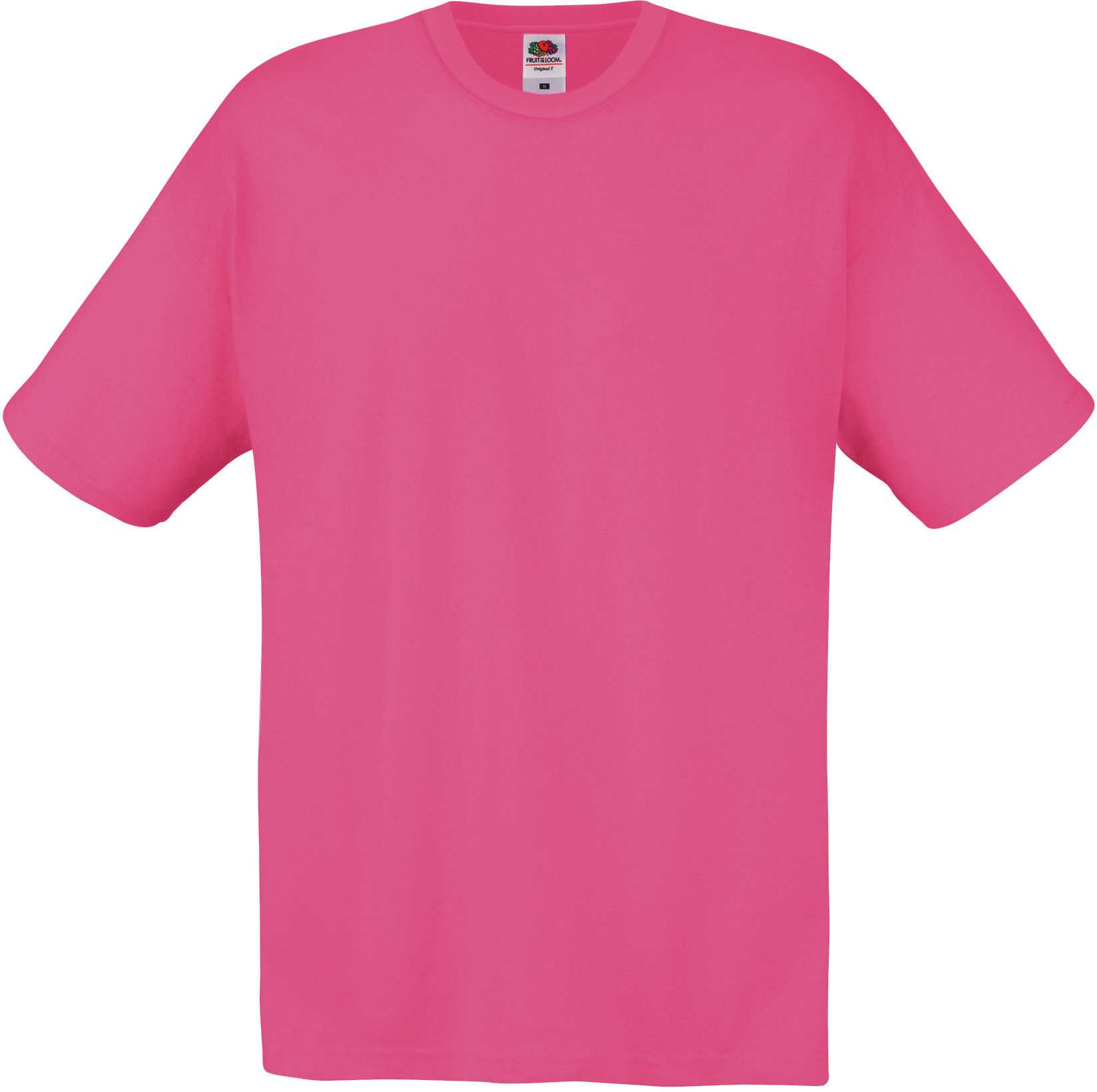 Camiseta Original-T hombre (Full Cut 61-082-0) Fuchsia
