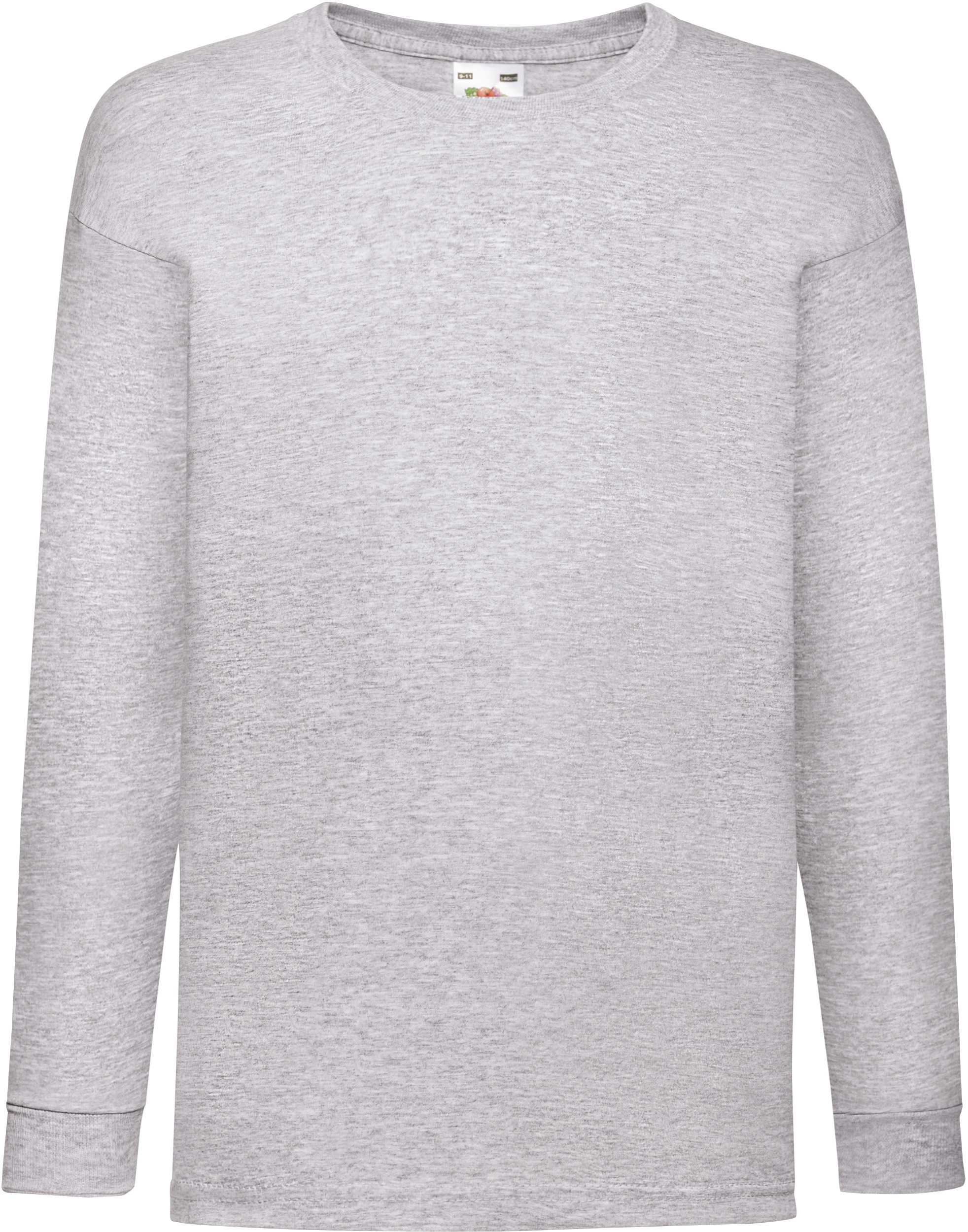 Camiseta Valueweight manga larga niños (61-007-0) Heather Grey