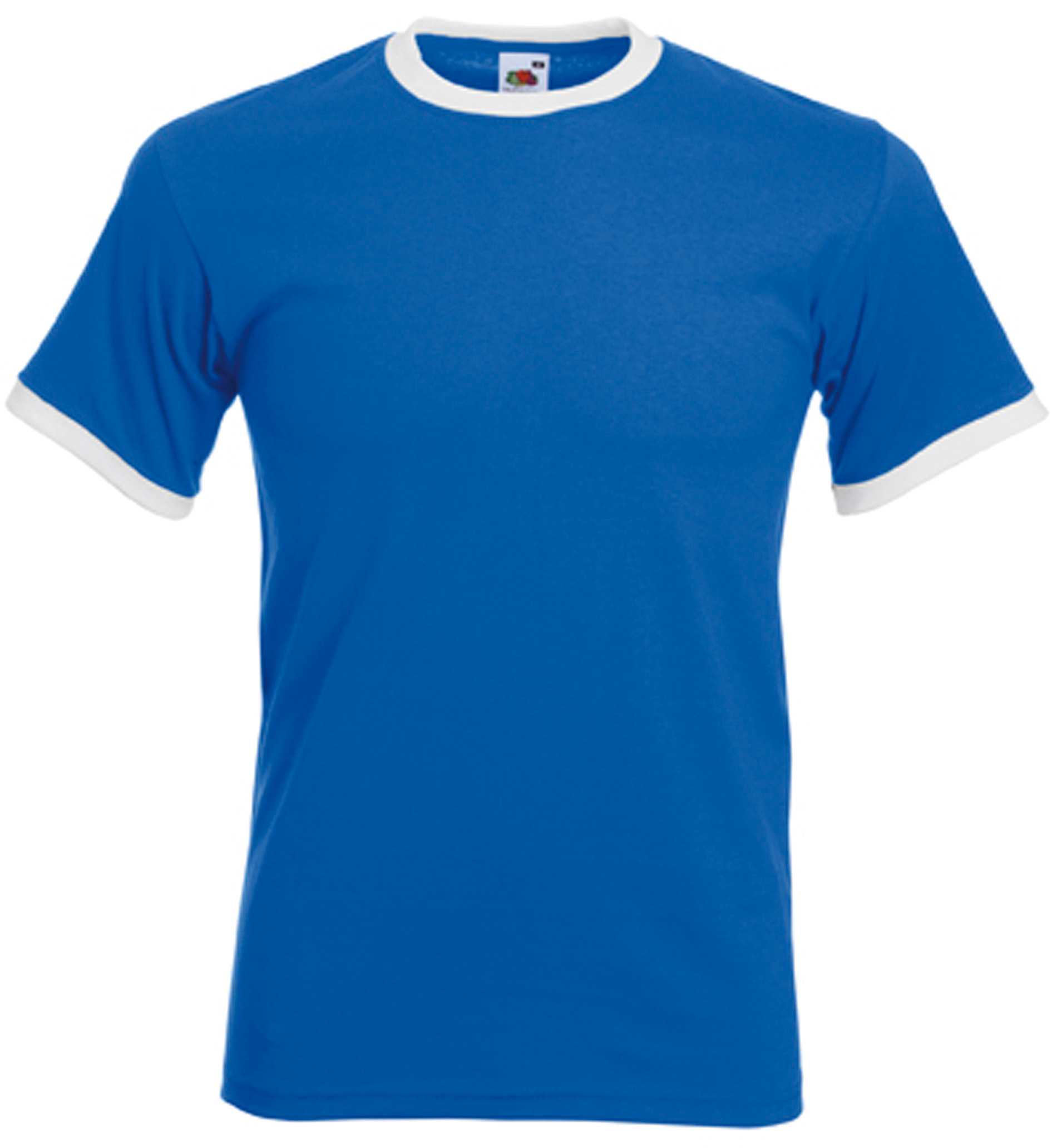 Camiseta Ringer Valueweight Royal Blue / White