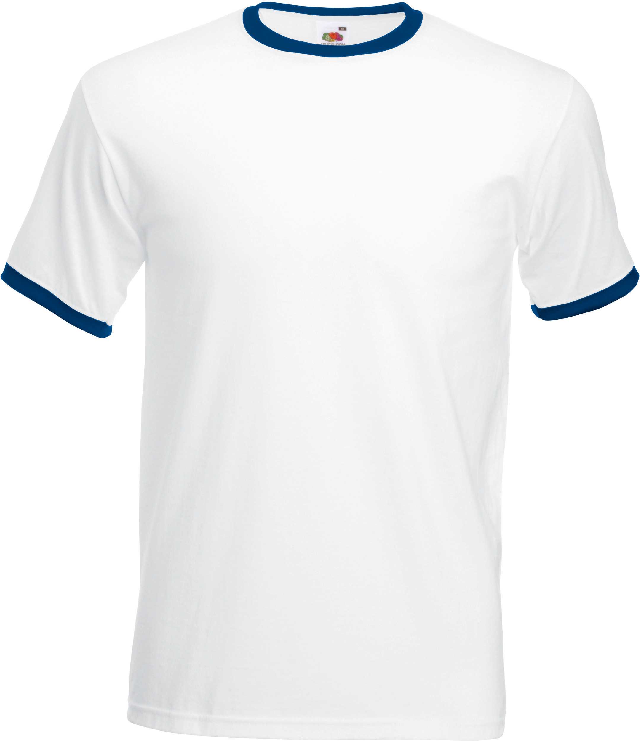 Camiseta Ringer Valueweight White / Navy