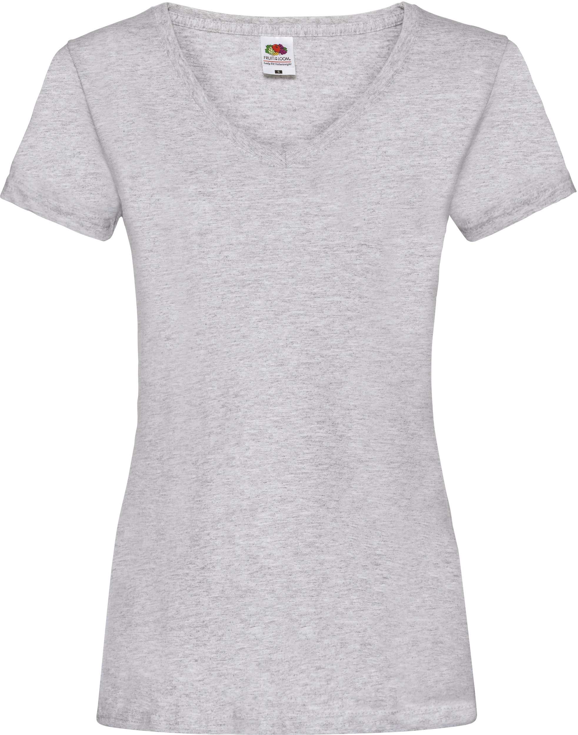 Camiseta Valueweight cuello de pico mujer (61-398-0) Heather Grey