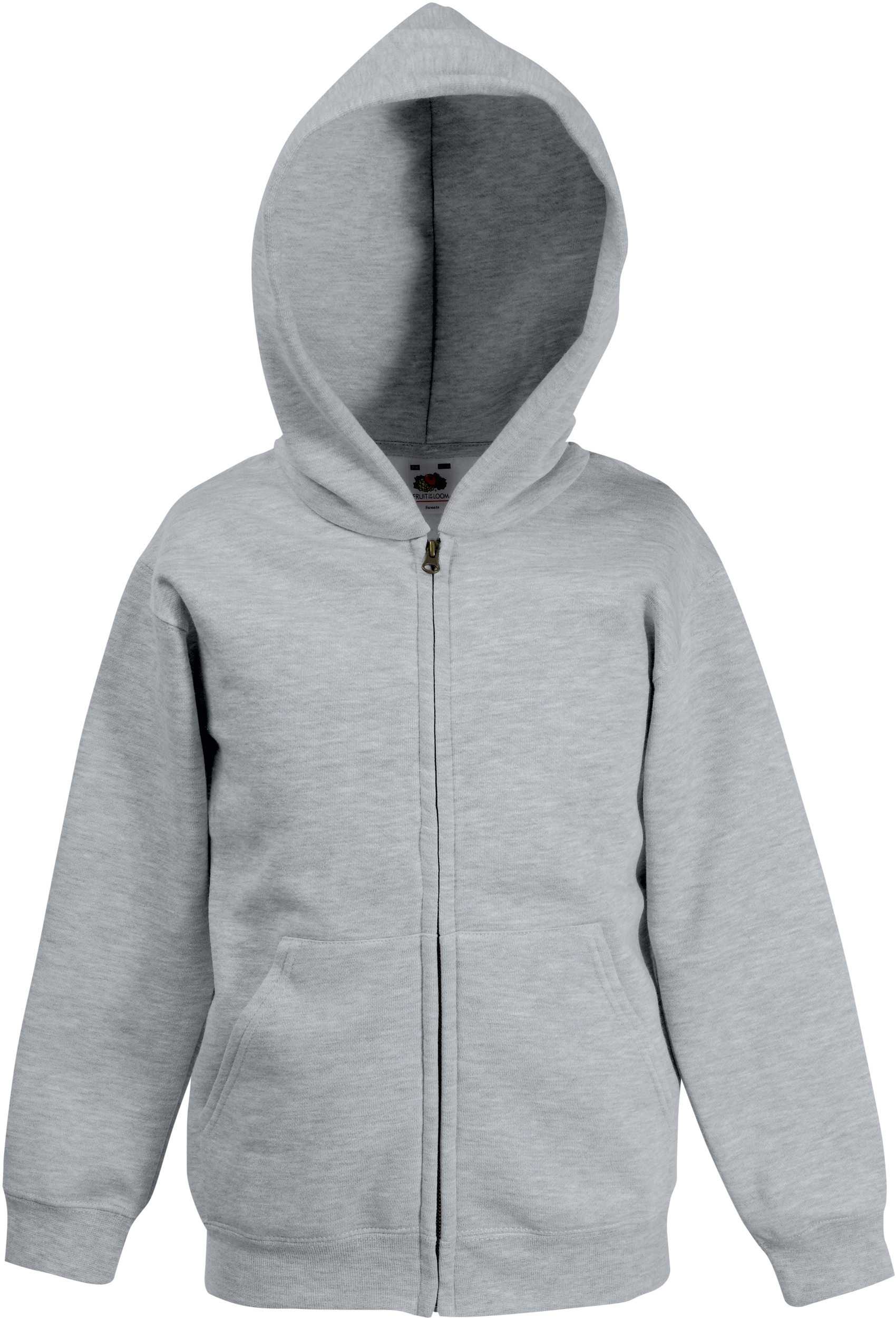 Sudadera Classic cremallera y capucha niños (62-045-0) Heather Grey
