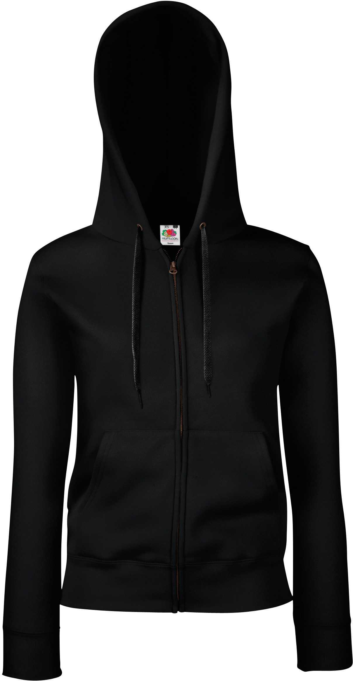 Sudadera Premium cremallera y capucha mujer (62-118-0) Black