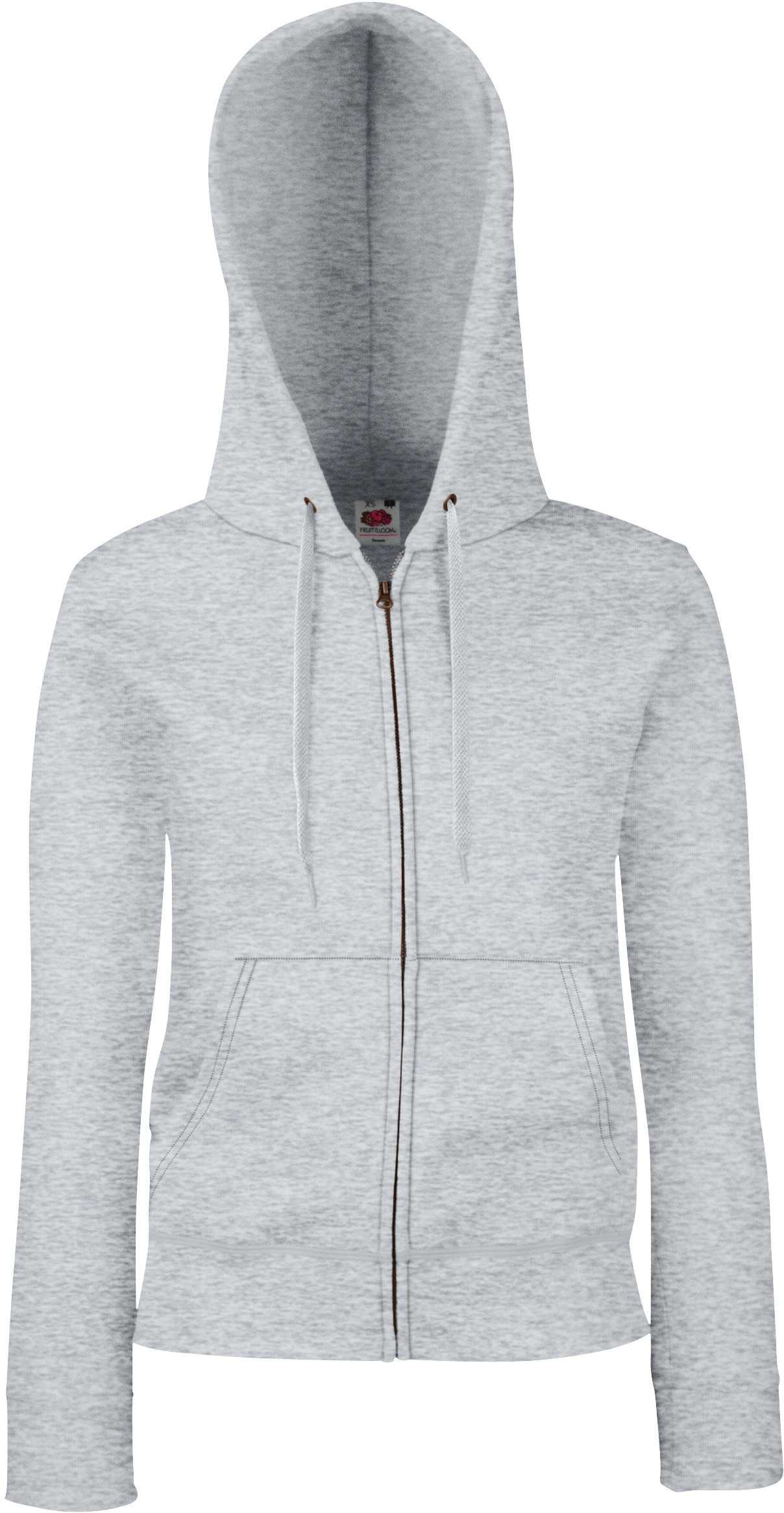 Sudadera Premium cremallera y capucha mujer (62-118-0) Heather Grey