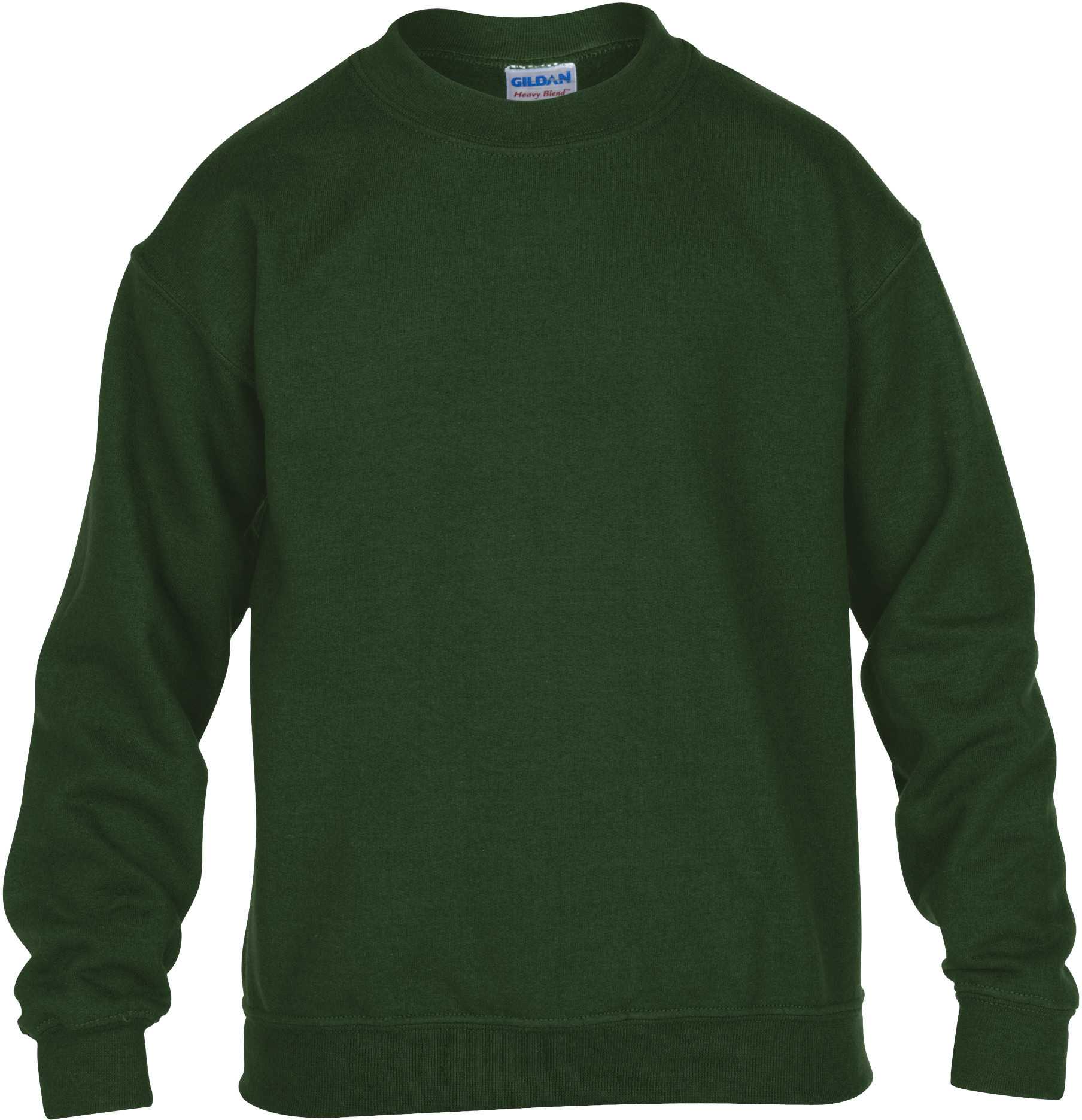 Sudadera Heavy Blend™ niños cuello redondo Forest Green
