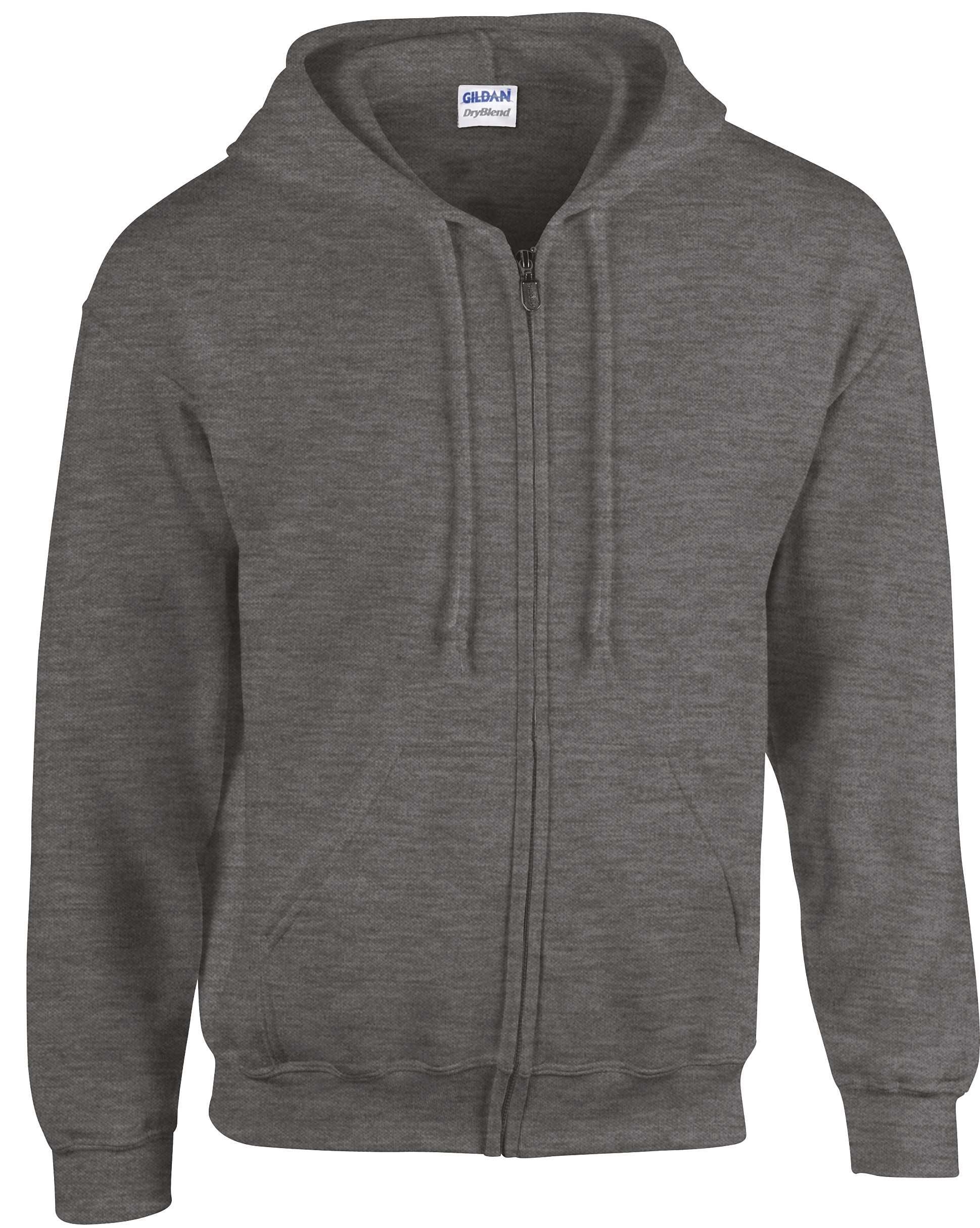 Sudadera Heavy Blend™ capucha y cremallera hombre Dark Heather