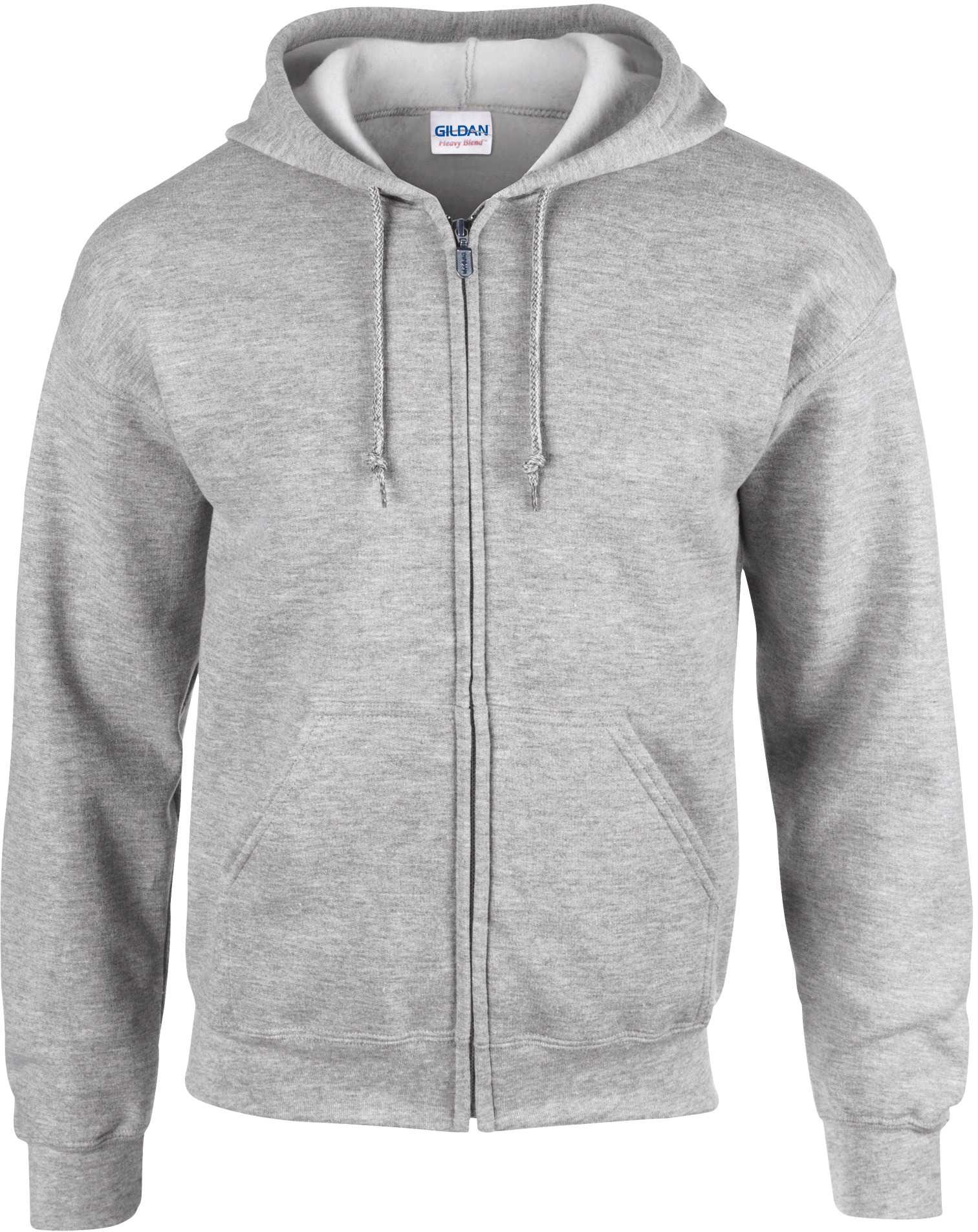 Sudadera Heavy Blend™ capucha y cremallera hombre Sport Grey