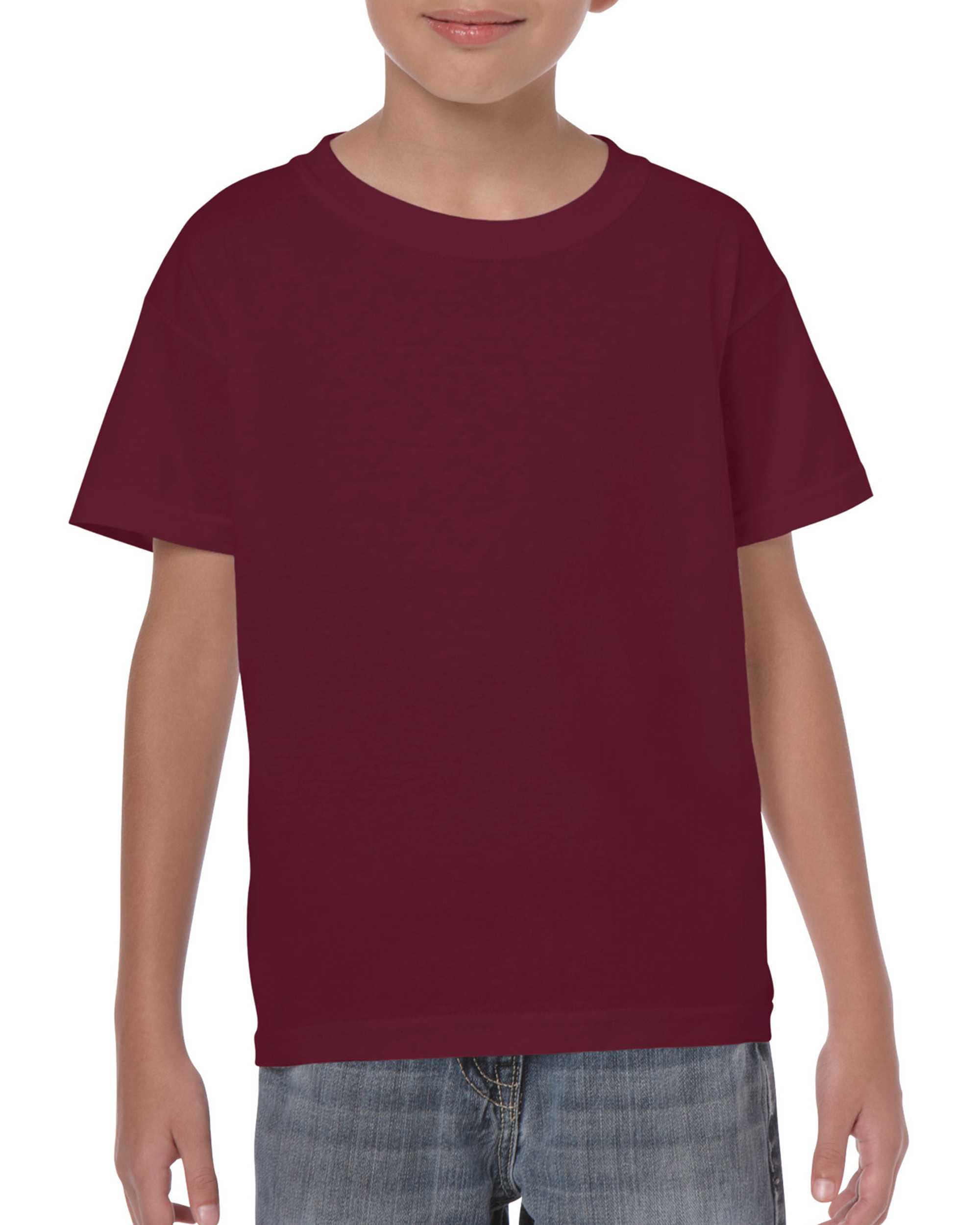 Camiseta Heavy niños Maroon (x72)
