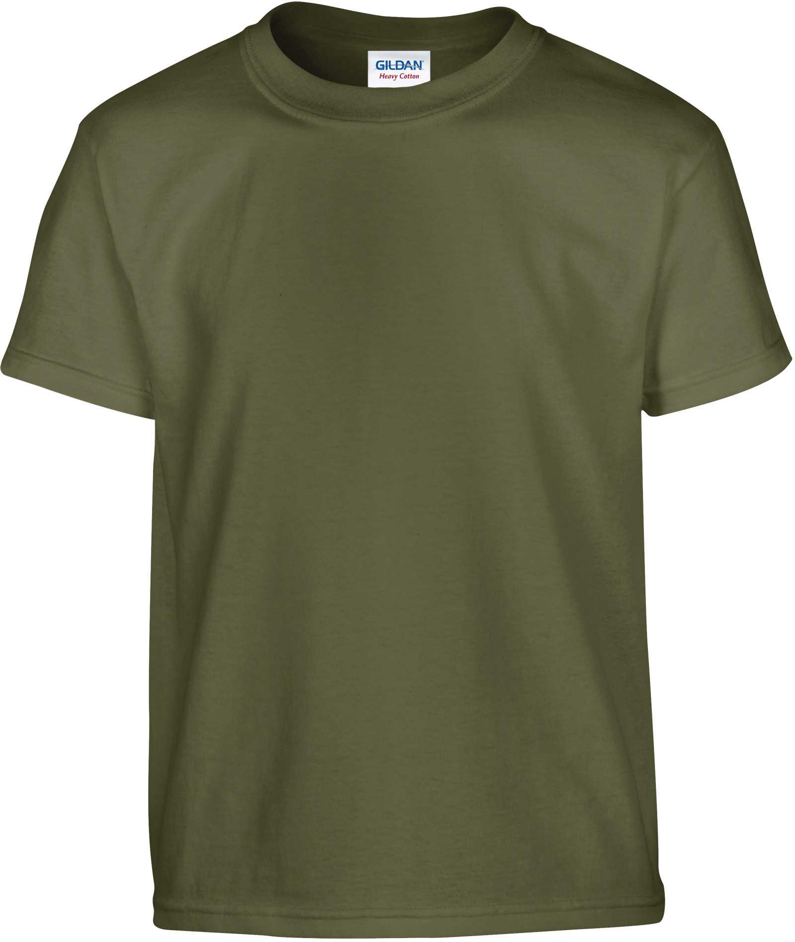 Camiseta Heavy niños Military Green