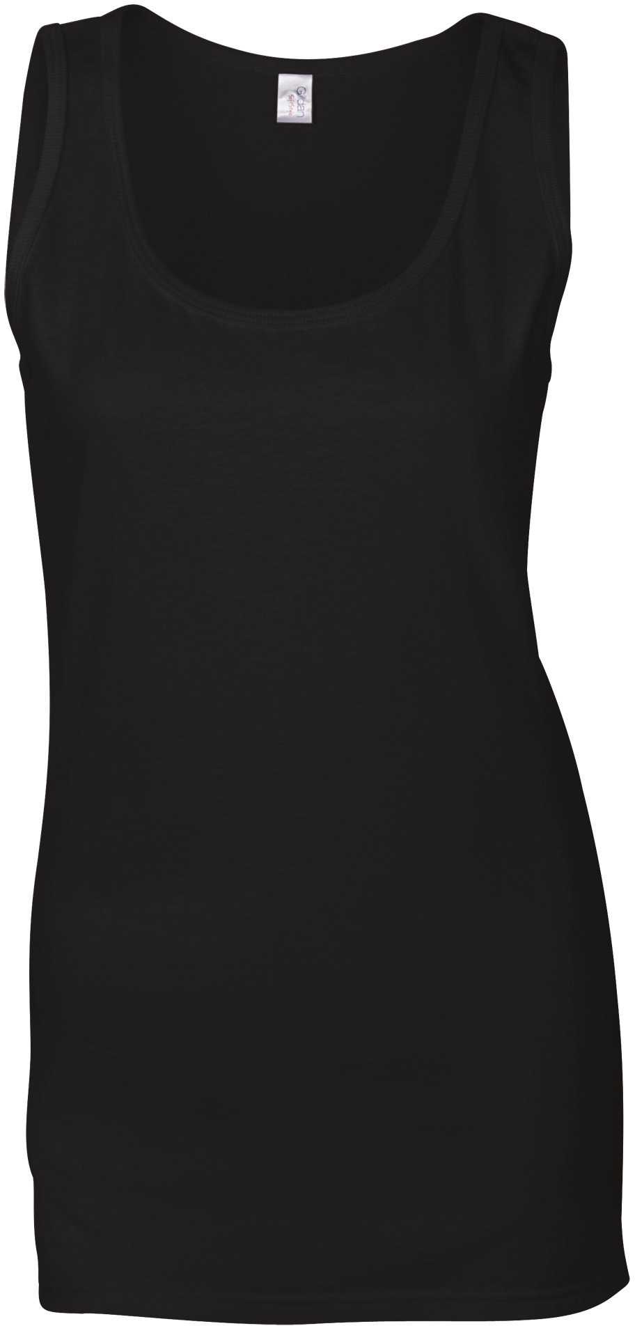 Camiseta Softstyle sin mangas mujer Black
