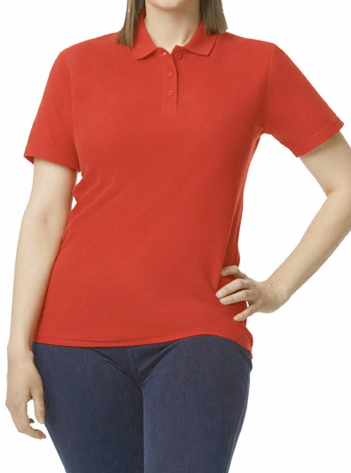 Polo Sofstyle Doble Piqué mujer Red