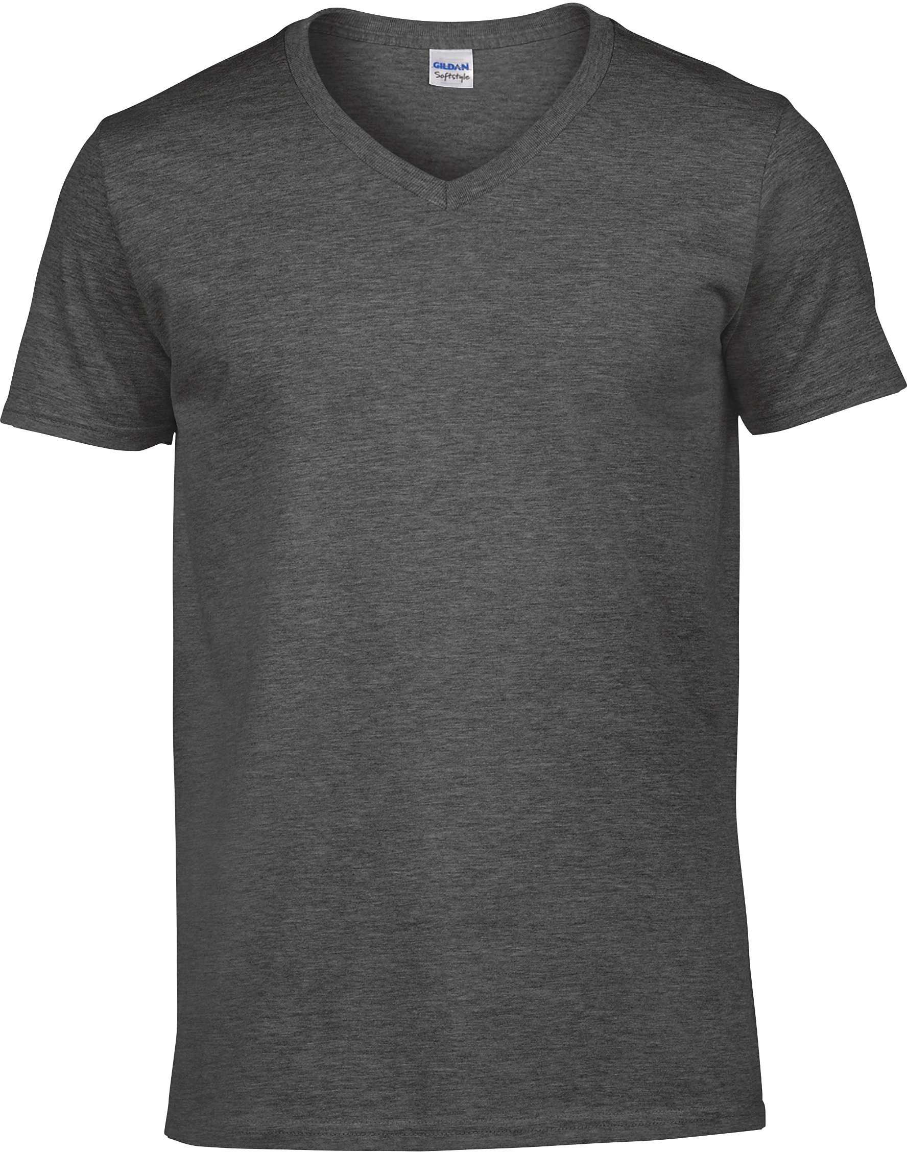 Camiseta Softstyle cuello de pico hombre Dark Heather