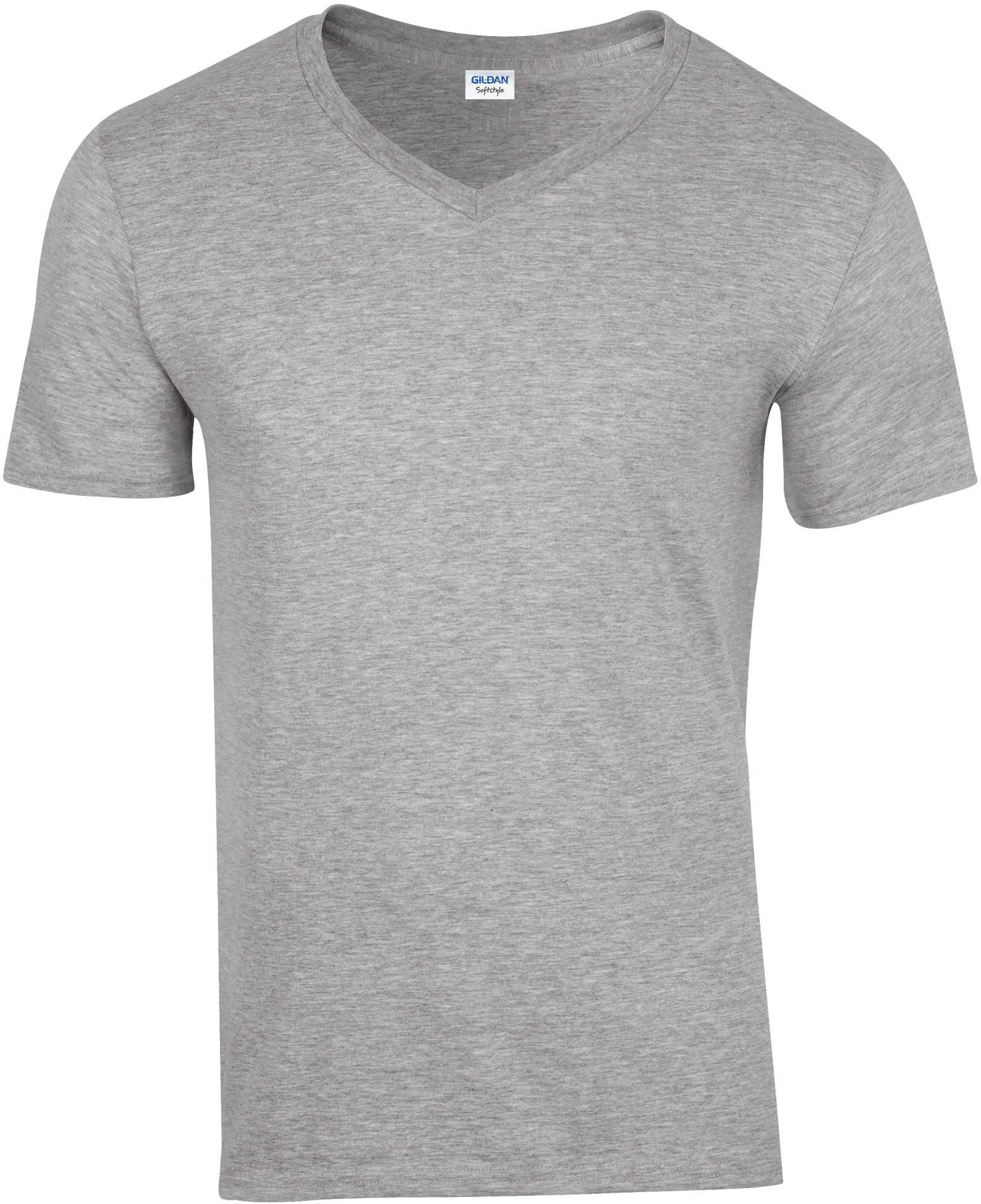 Camiseta Softstyle cuello de pico hombre RS Sport Grey