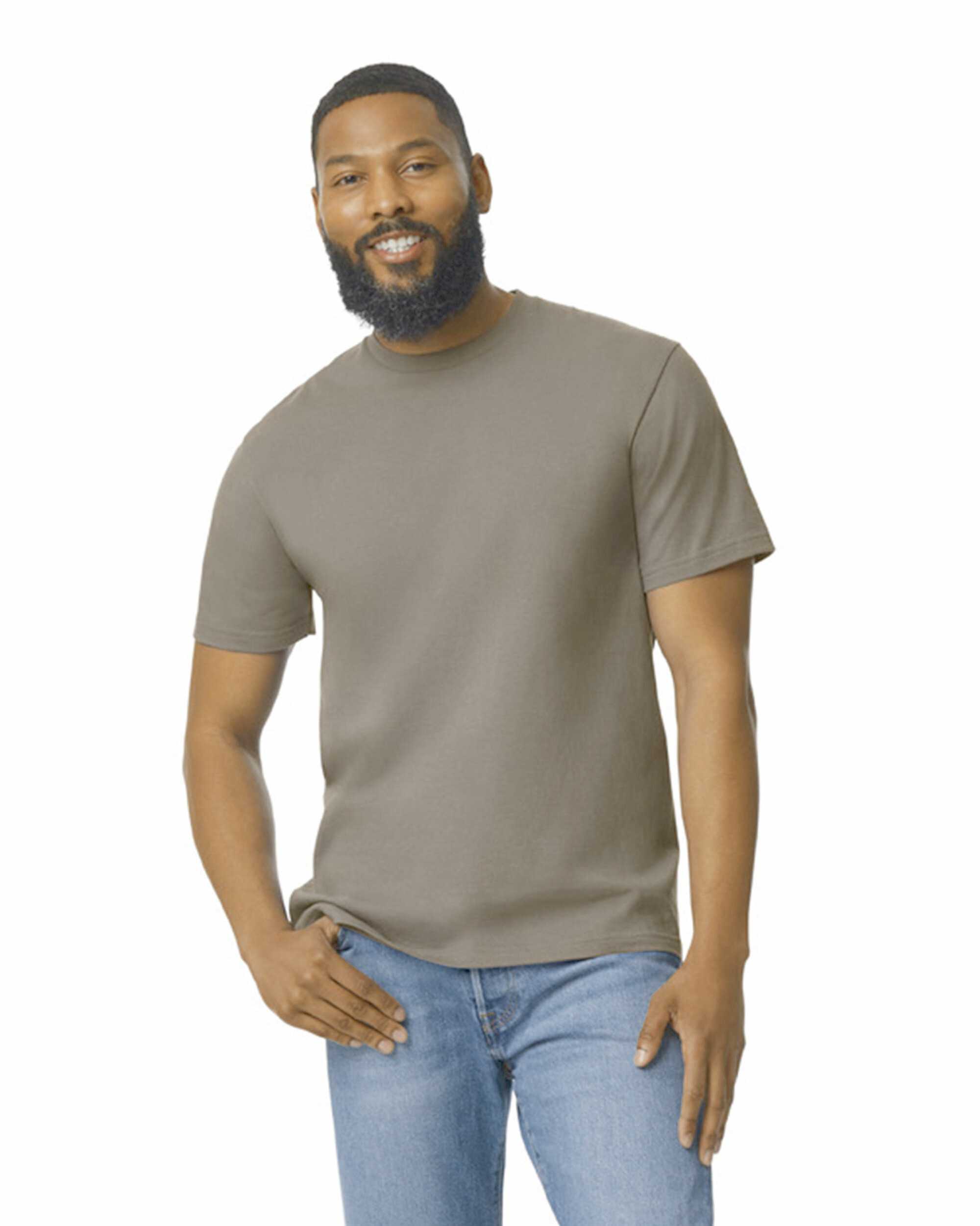 Camiseta softstyle midweight hombre Brown Savana